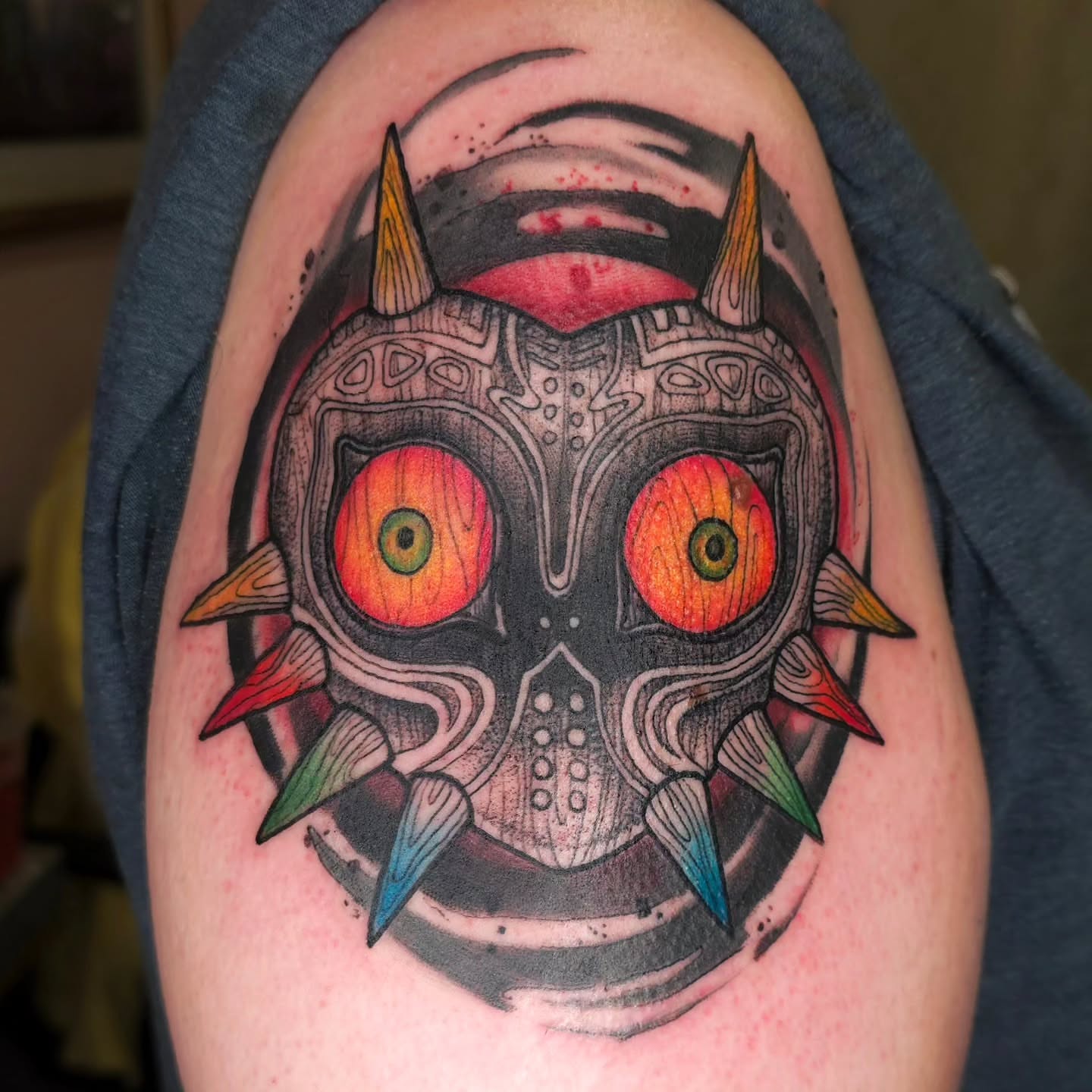 Tattoo by @littleshadowtattoos — geometric, dotwork