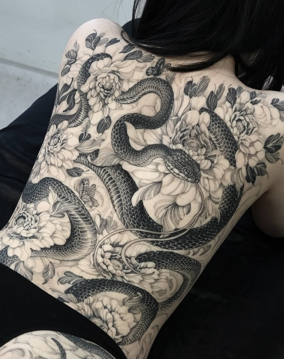 Tattoo by @yongjuntattoo β realism, black_and_grey