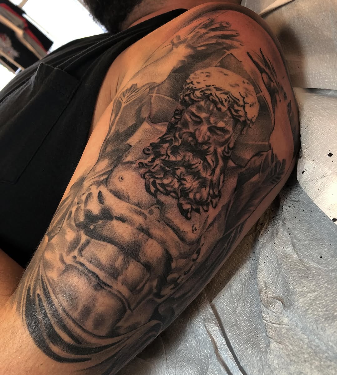 Tattoo by @cv__tattoo — black_and_grey, realism
