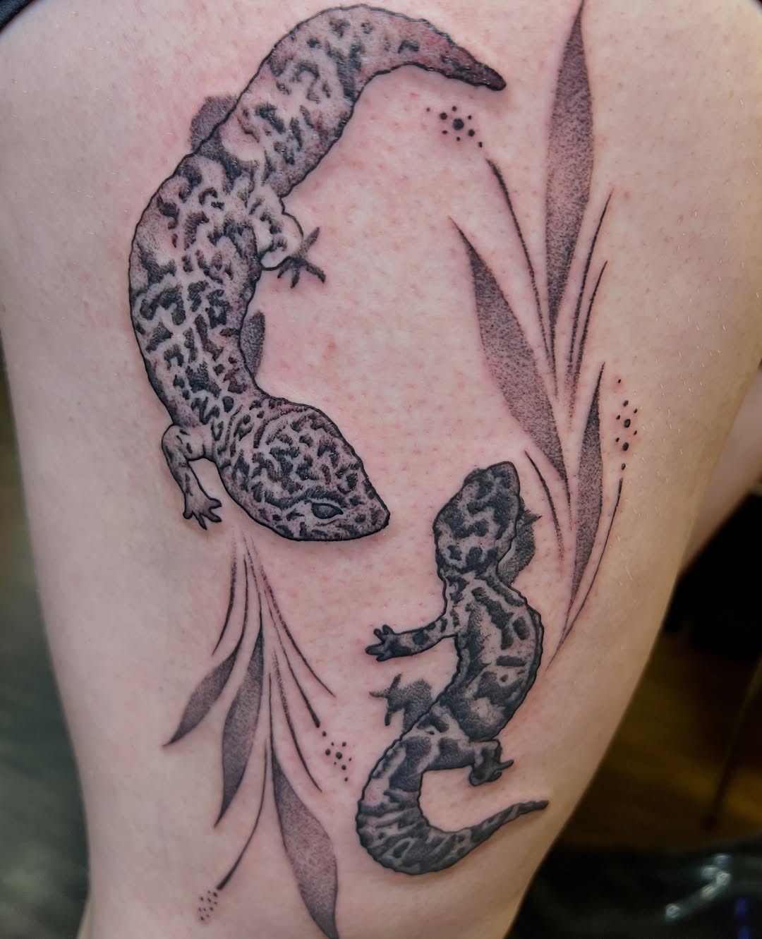 Tattoo by @danimcbaytattoos — black_and_grey, dotwork