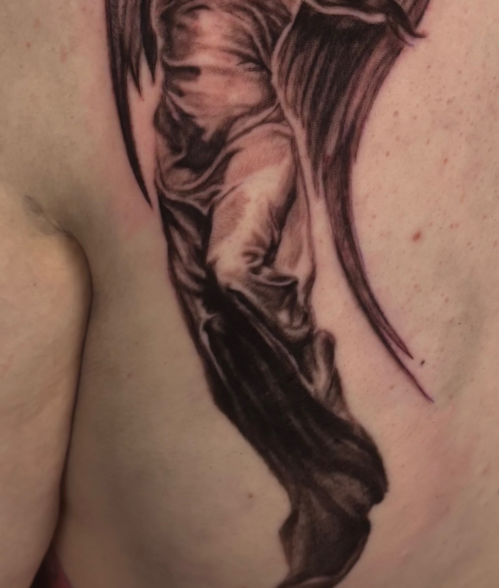 Tattoo by @jnctattoos — realism, black_and_grey