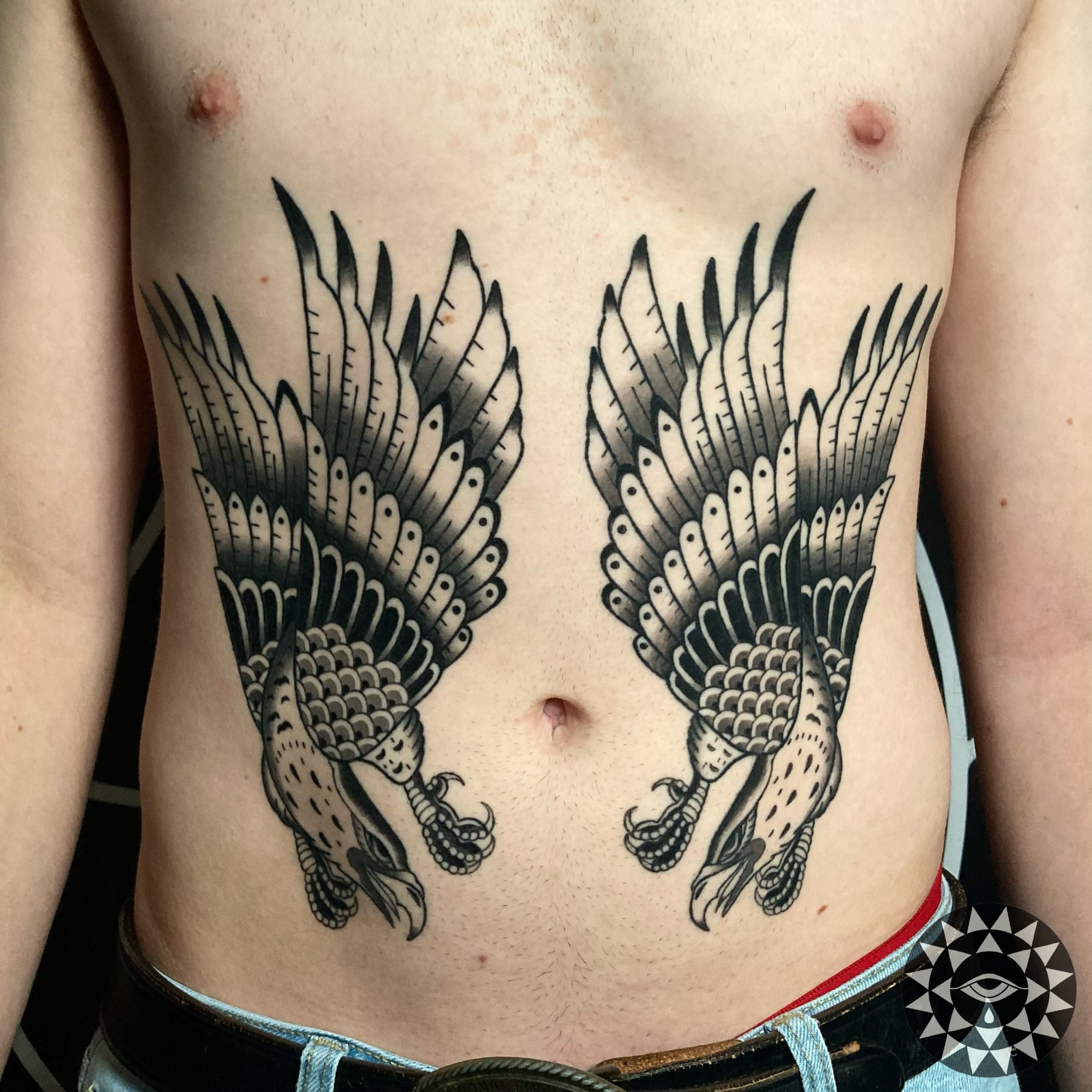 Tattoo by @chelsartistry — american_traditional, black_and_grey