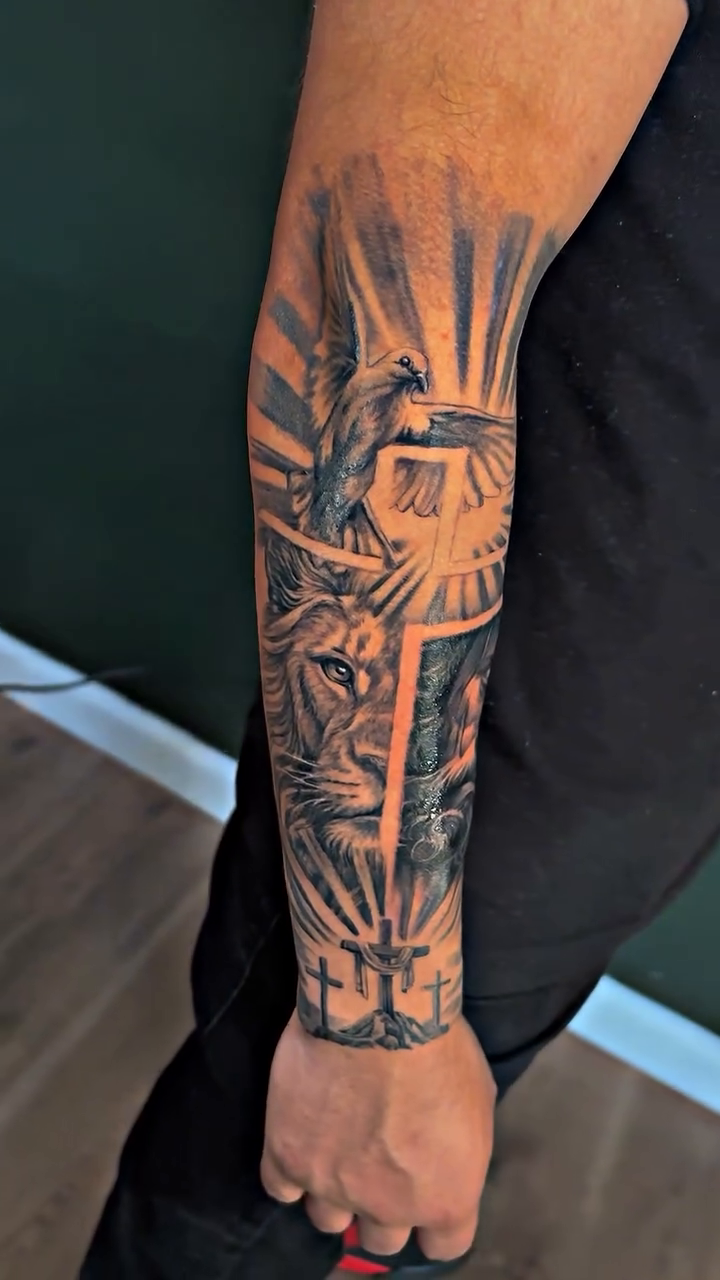 Tattoo by @3mtattoos — realism, black_and_grey