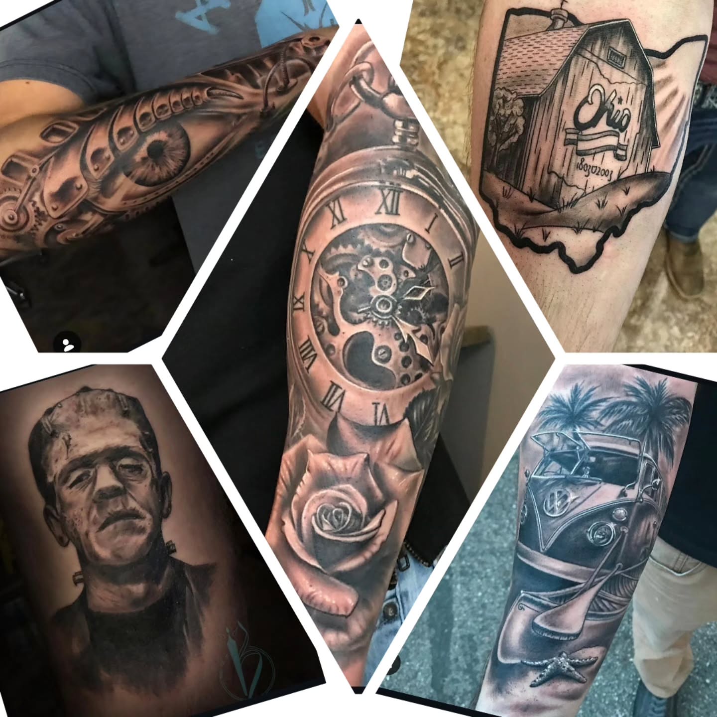 Clock and gears realism tattoo on the forearm by Kosta
