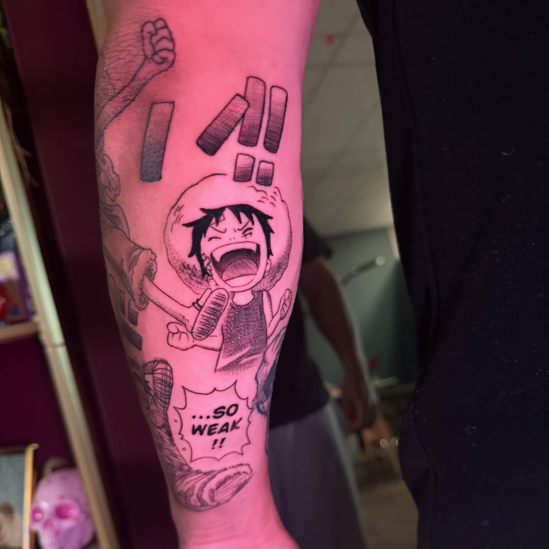 Tattoo by @chicanatattoos — anime