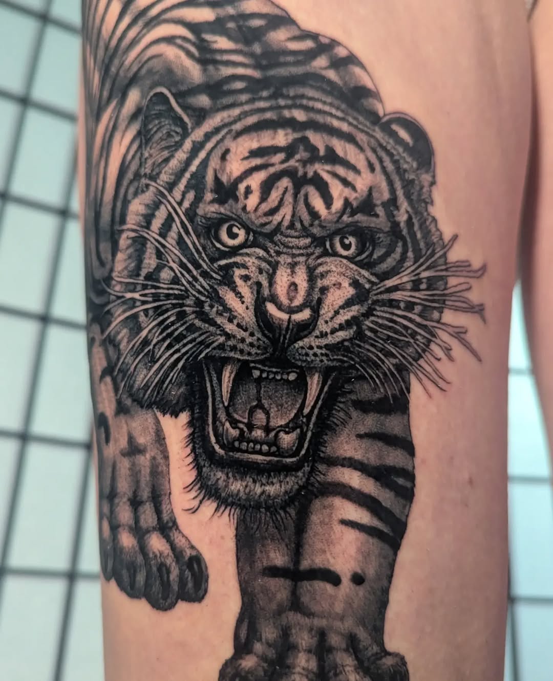 Tattoo by @jtrip360 — realism, black_and_grey