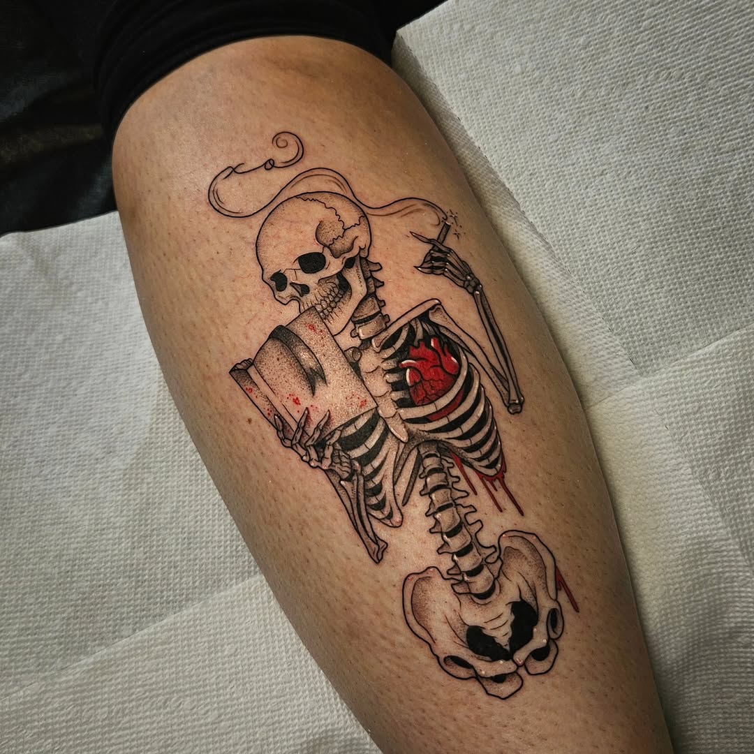 Tattoo by @courtlynblissink — black_and_grey, illustrative