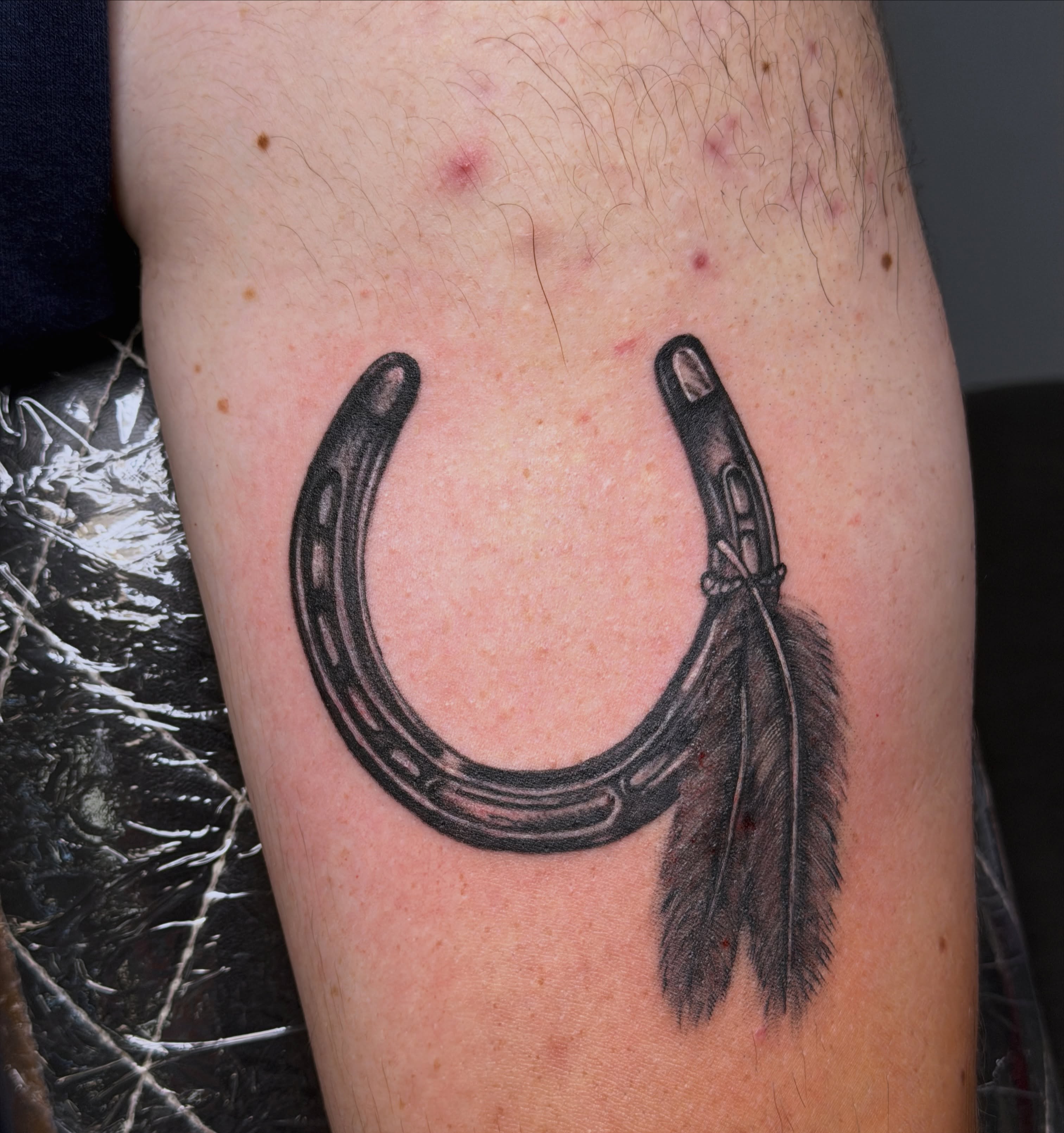 Tattoo by @jinxedtattoos — black_and_grey