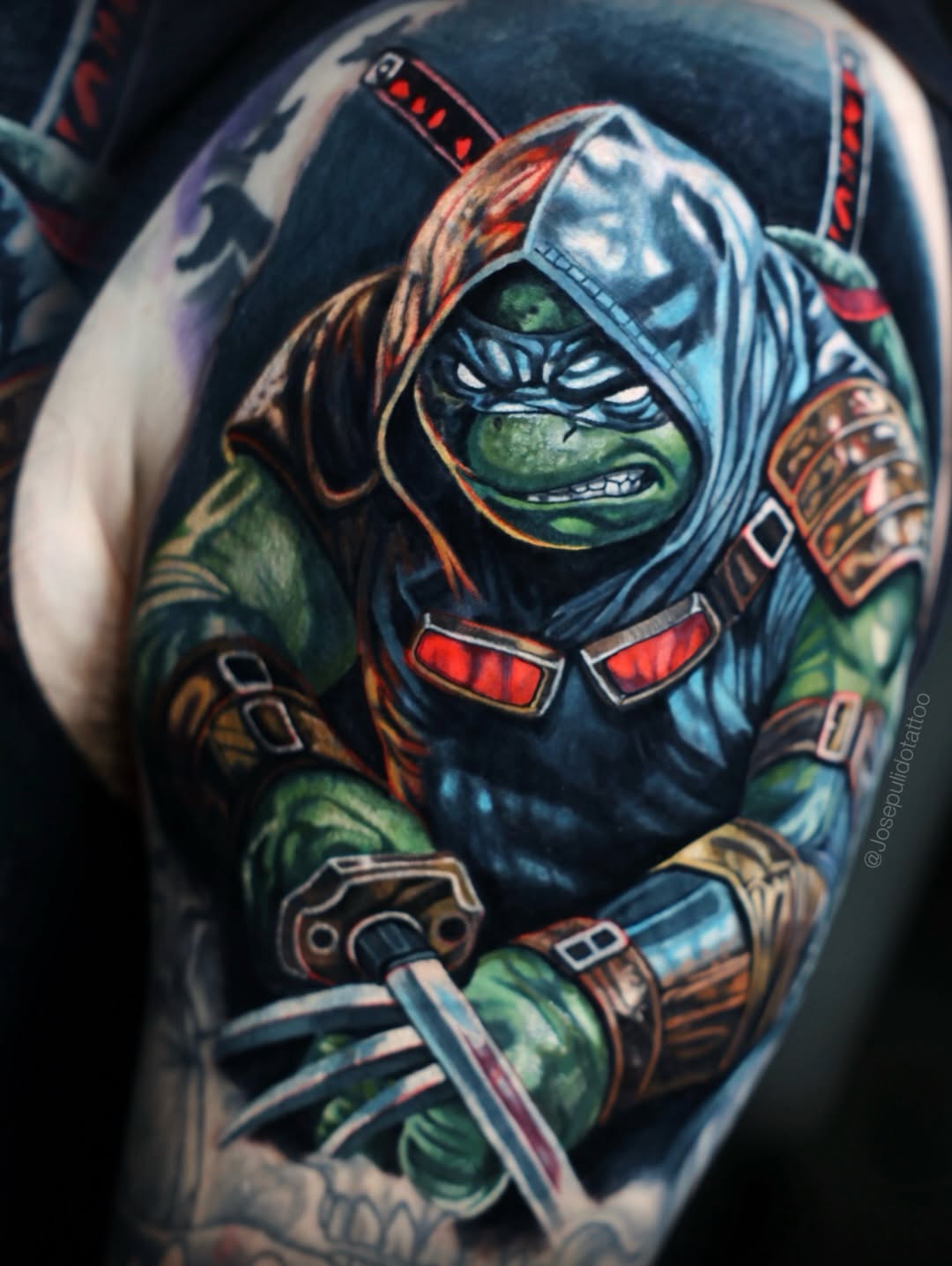 Tattoo by @josepulidotattoo — realism, anime
