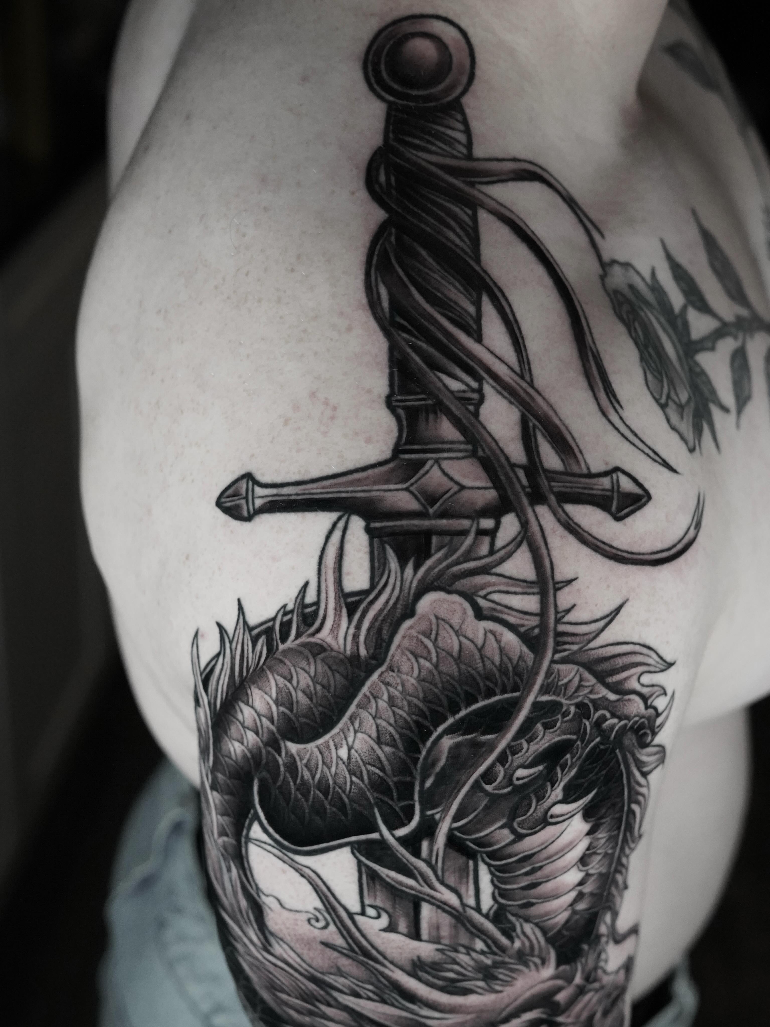 Tattoo by @tan_hope_mm — black_and_grey, realism