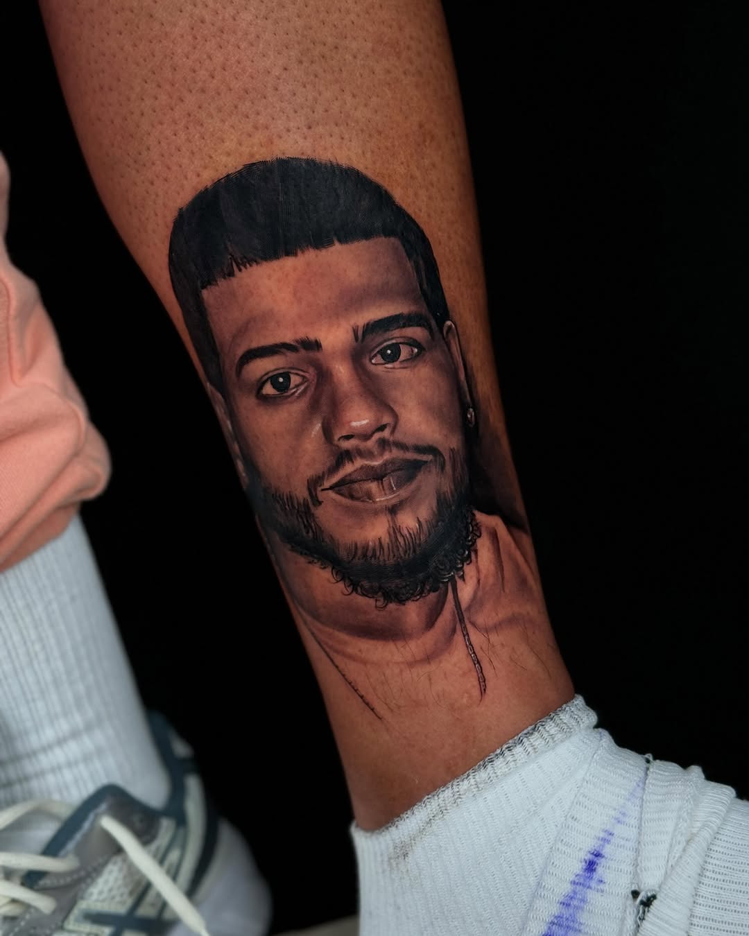 Tattoo by @tatt2ant — realism, black_and_grey