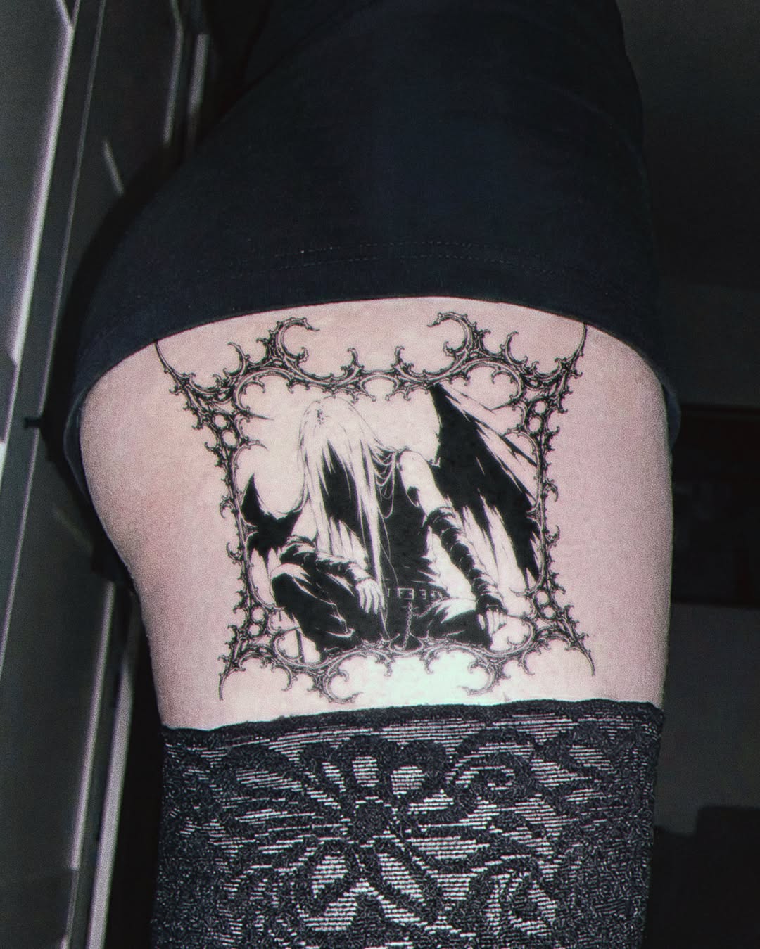 Tattoo by @leexitt — black_and_grey, dark_realism