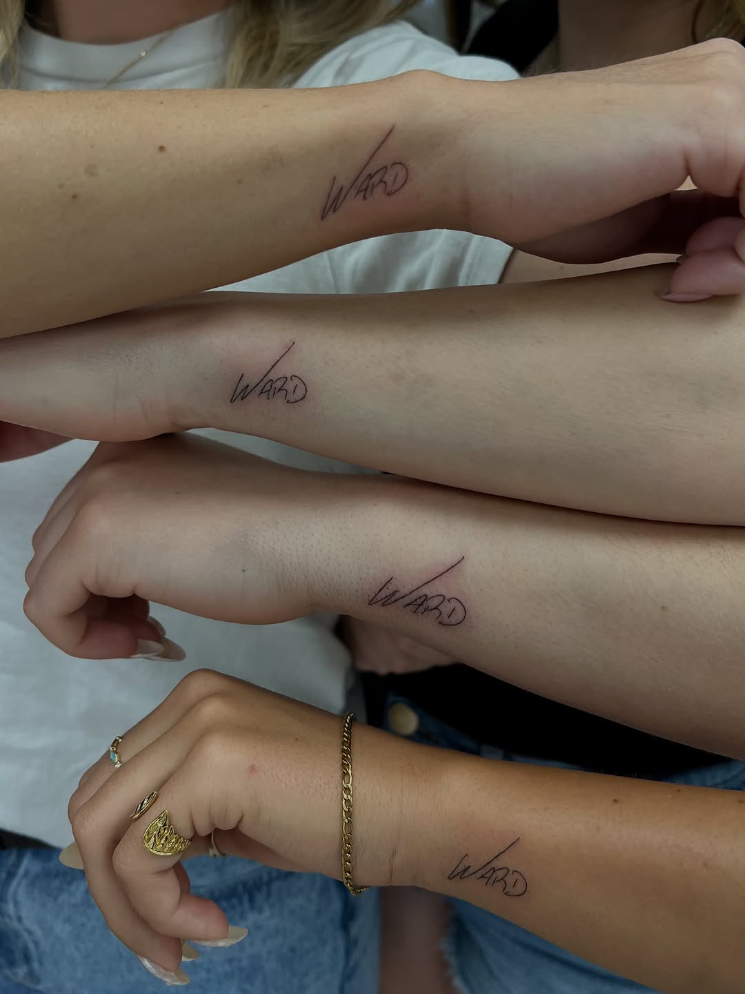 Script lettering lettering tattoo on the forearm by Vanessa ♡ UTAH FINE LINE TATTOO + LIP BLUSH