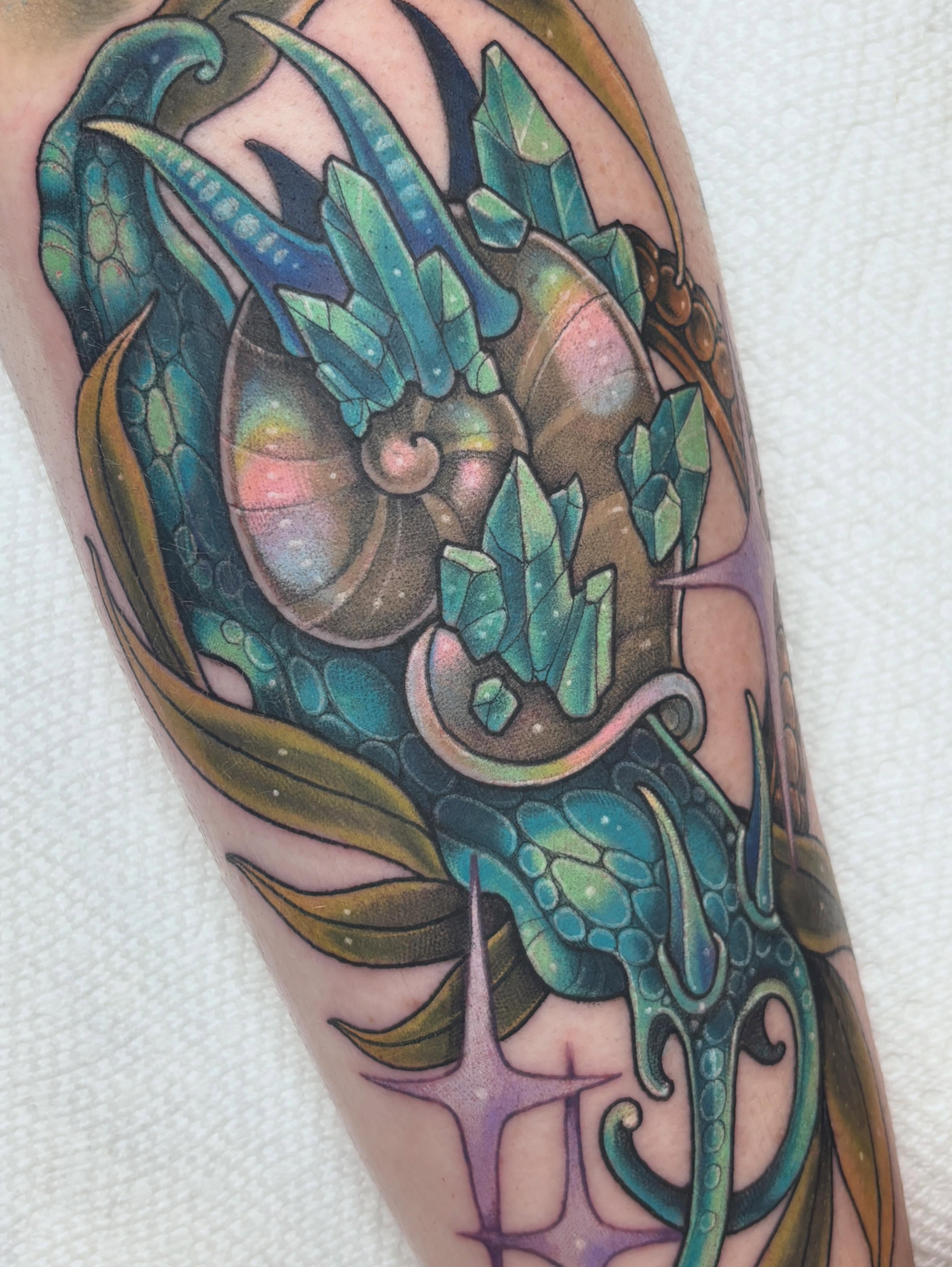 Tattoo by @fairygremlinn — new_school, geometric