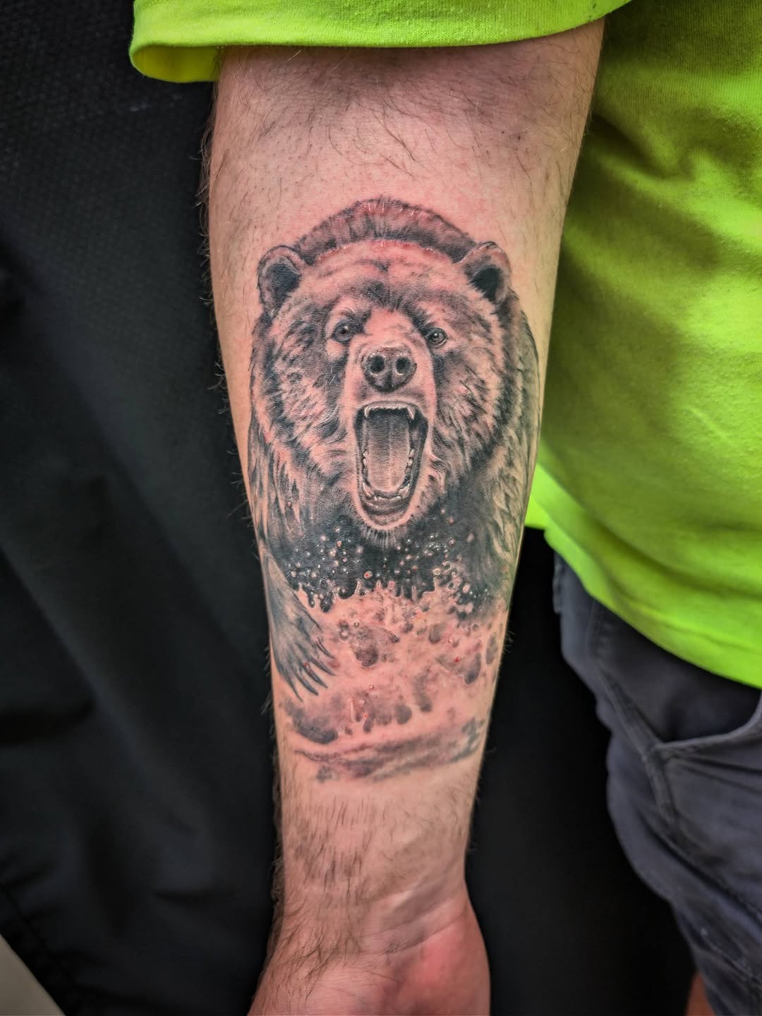 Tattoo by @yourferalfriend — realism, black_and_grey