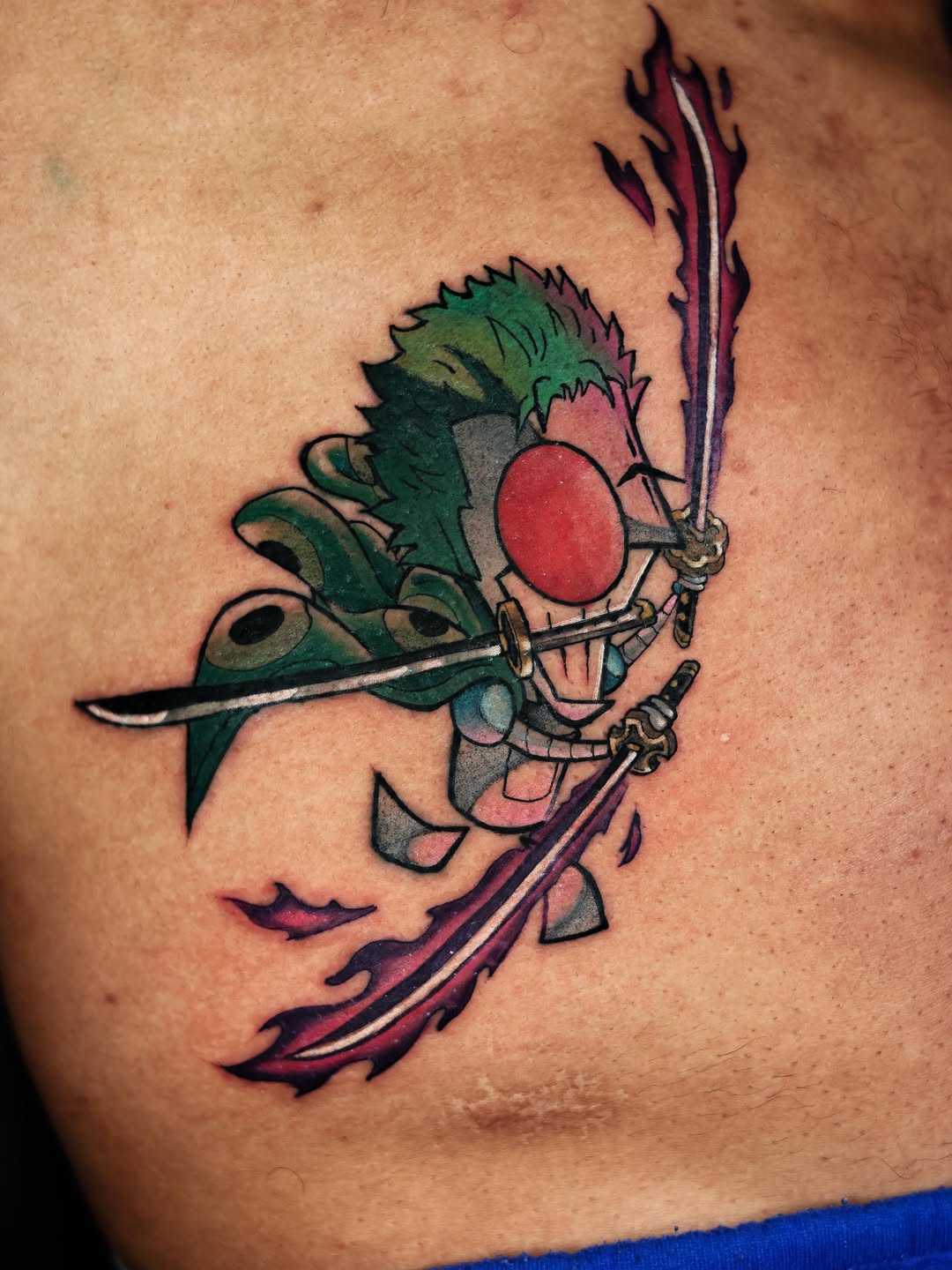 Tattoo by @xcalibertattoo — anime, new_school