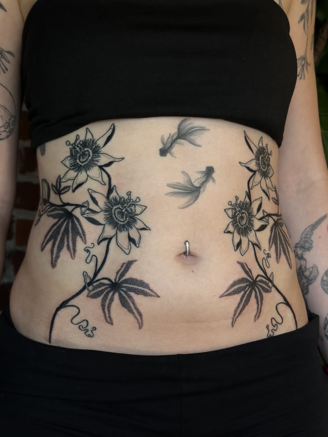 Tattoo by @ratqueenink — black_and_grey, dotwork