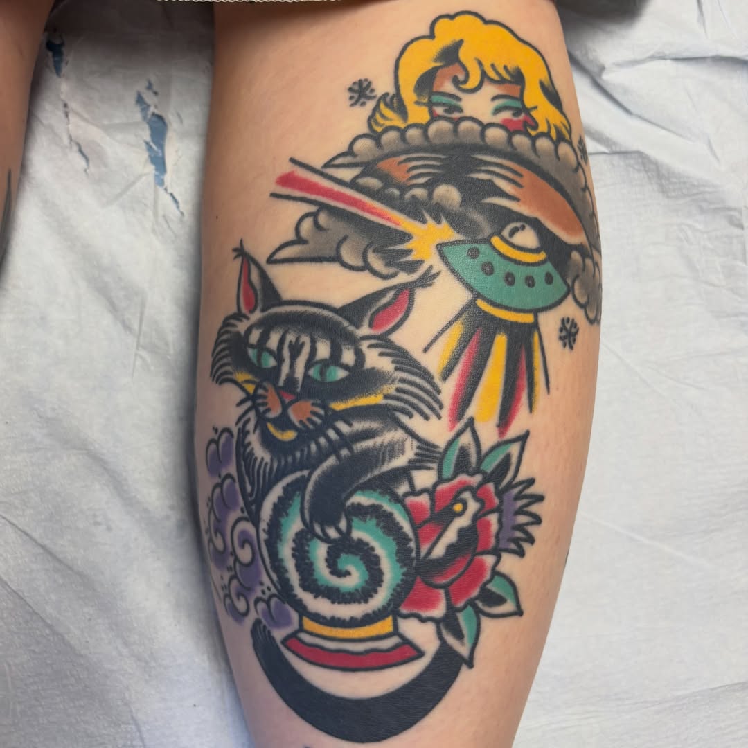 Tattoo by @foreversadaustin — american_traditional, neo_traditional