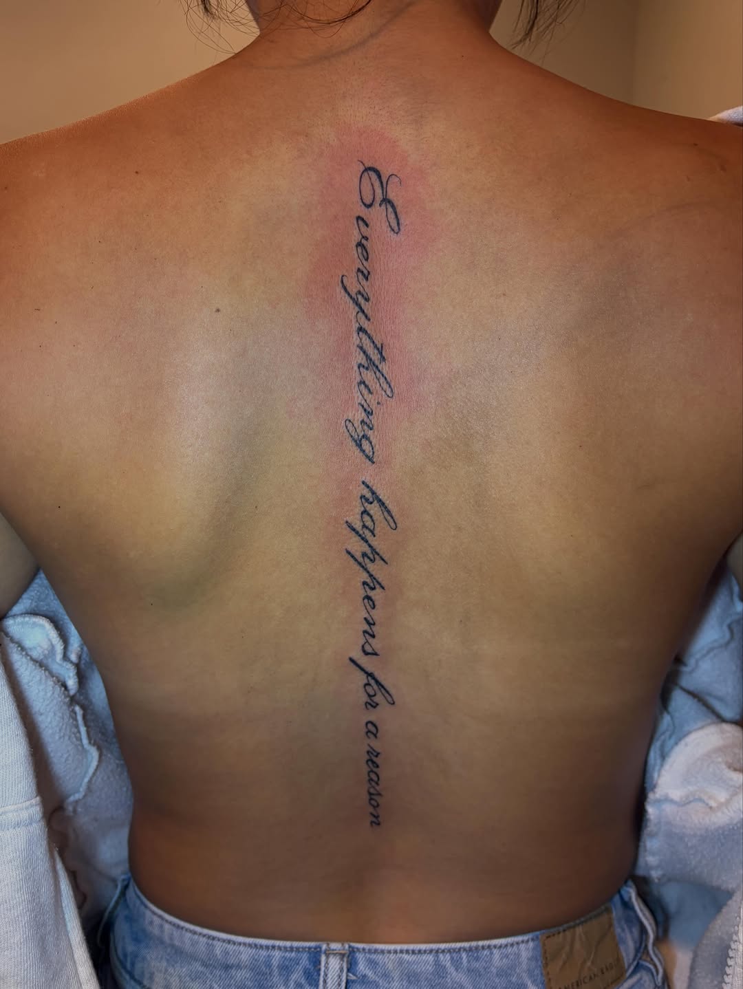 Script lettering lettering tattoo on the back by πππ§ ππ’ππ π¨ πππππ¨π¨π¬