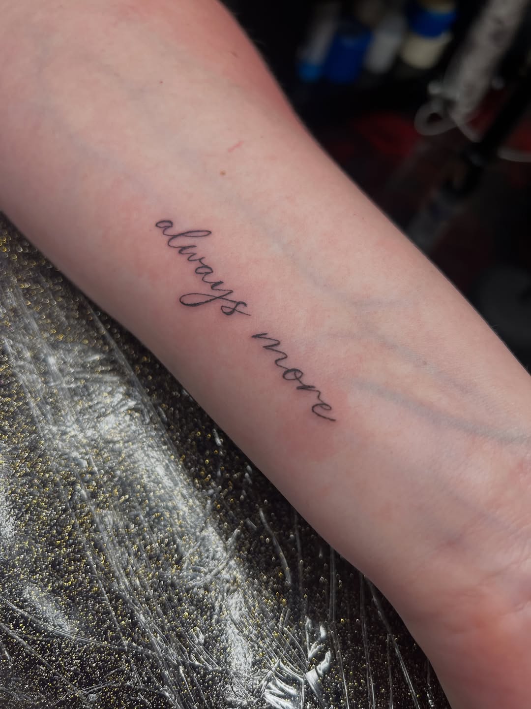 Tattoo by @blair_witch_ink — lettering_script, fine_line