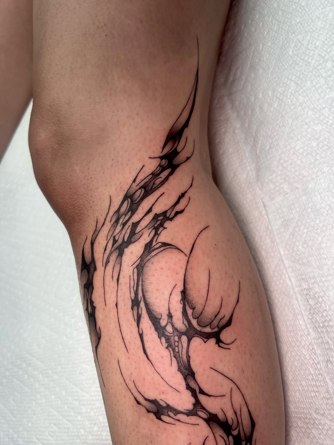 Tattoo by @blair_witch_ink — blackwork, ornamental