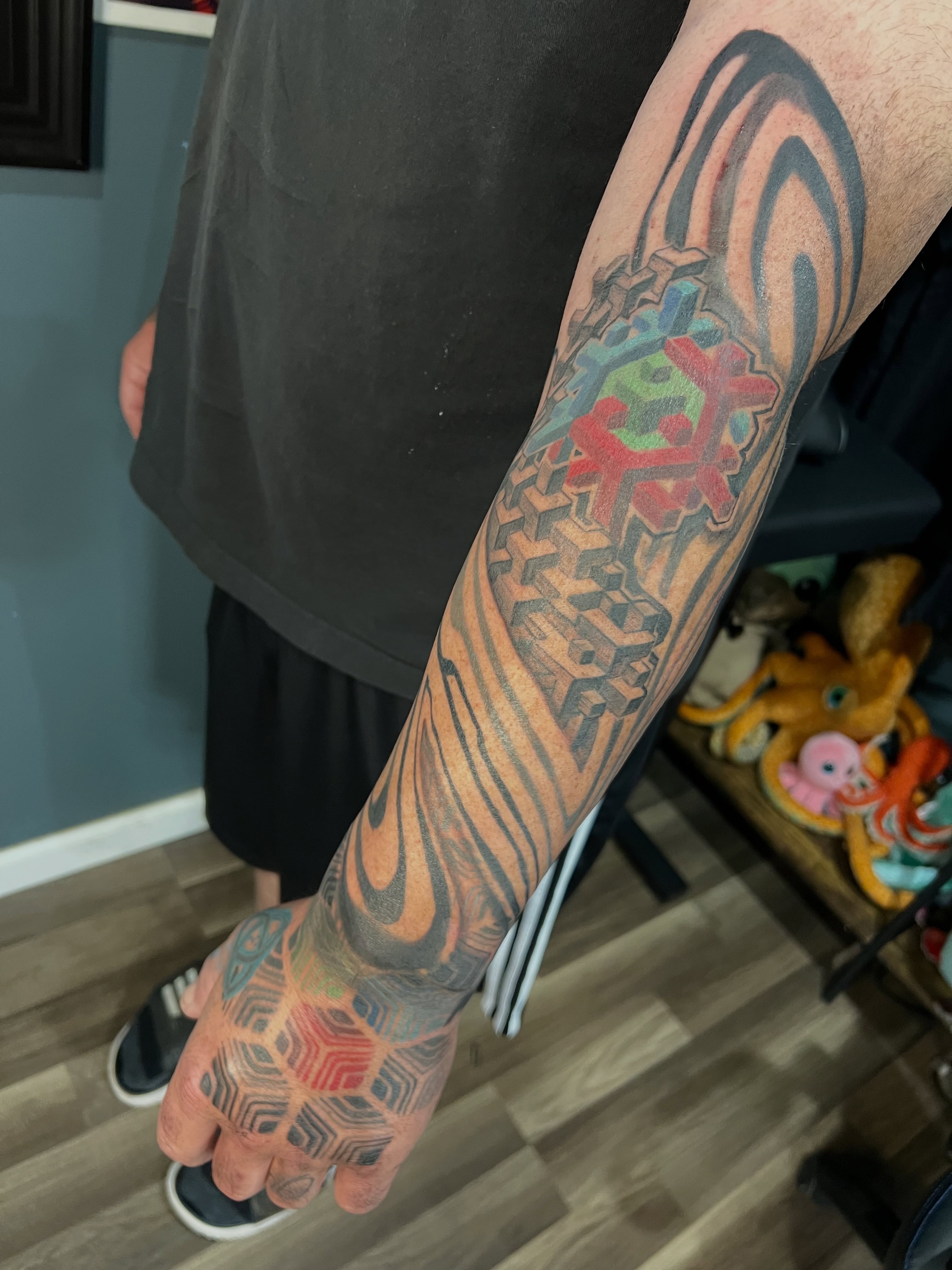 Tattoo by @mrsimontattoo — geometric