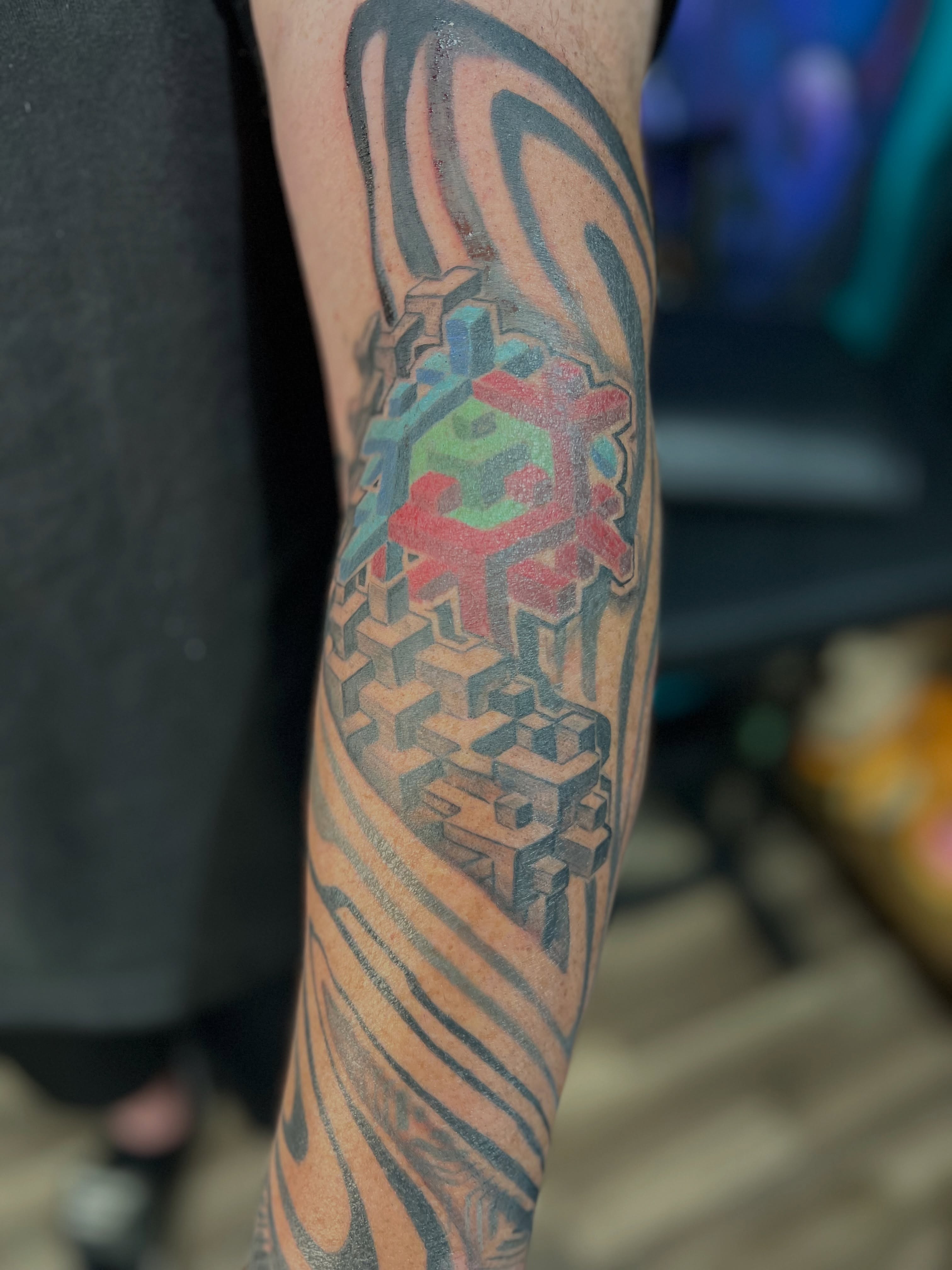 Tattoo by @mrsimontattoo — geometric