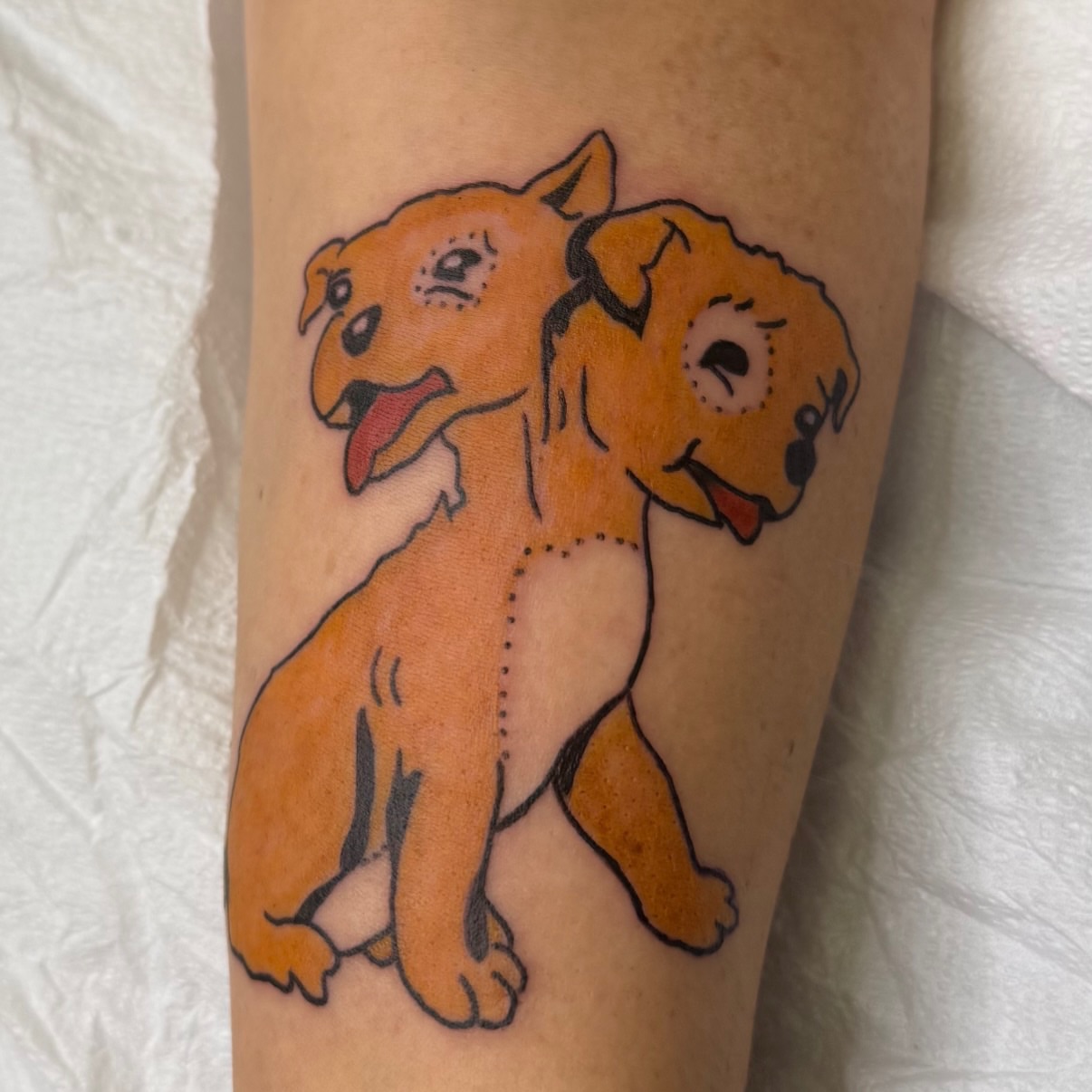 Tattoo by @tylermoontattoo — dotwork