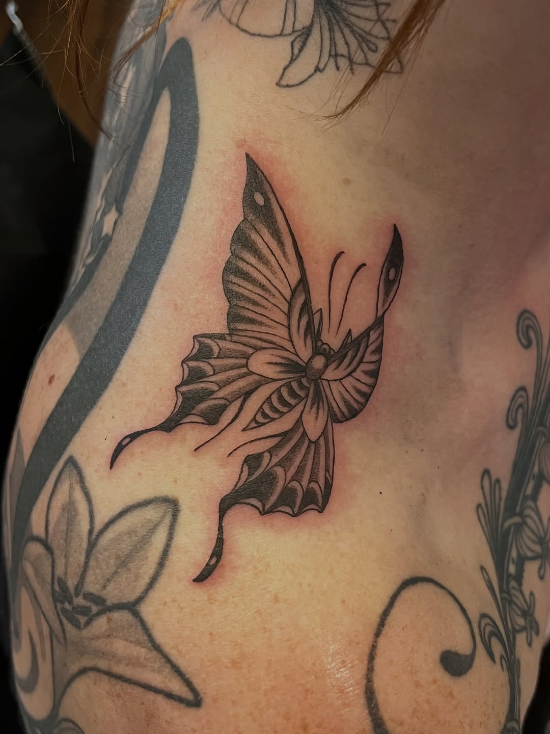 Tattoo by @czatattoos — black_and_grey, fine_line