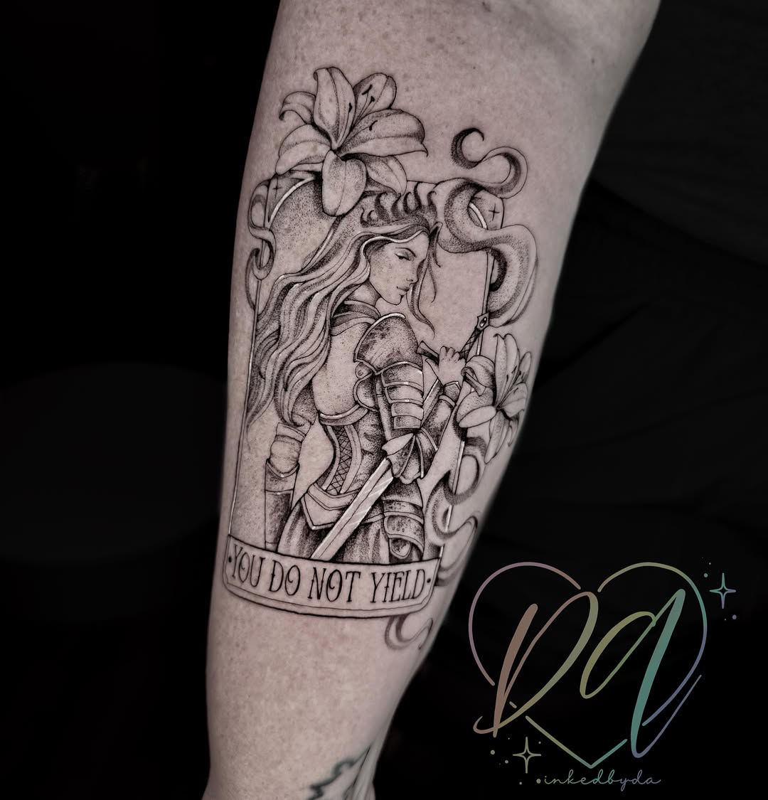 Tattoo by @inkedby_daltonalexandria — black_and_grey, illustrative