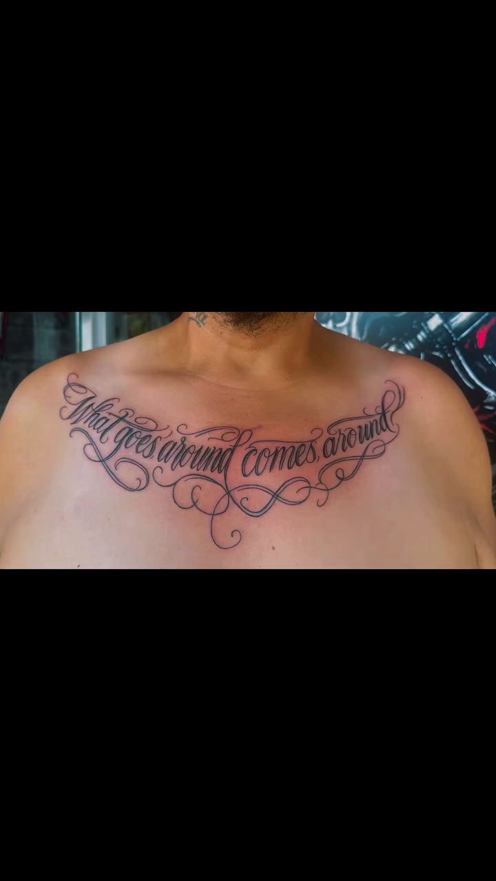 Tattoo by @inkbyhailey — lettering_script, fine_line