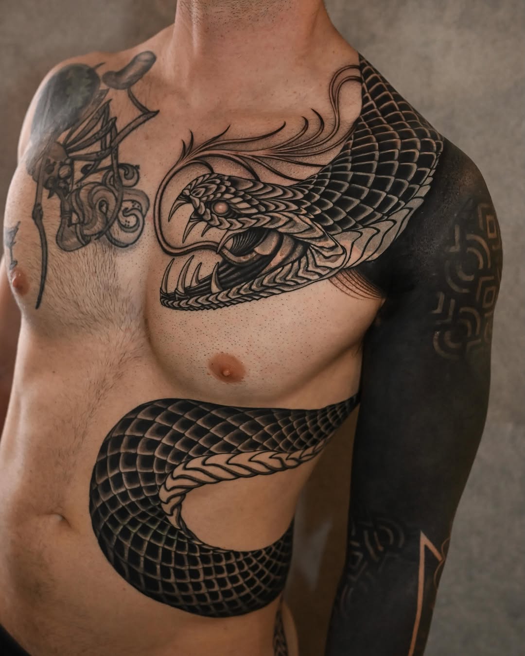 Tattoo by @monkeybob_ttt — black_and_grey, realism