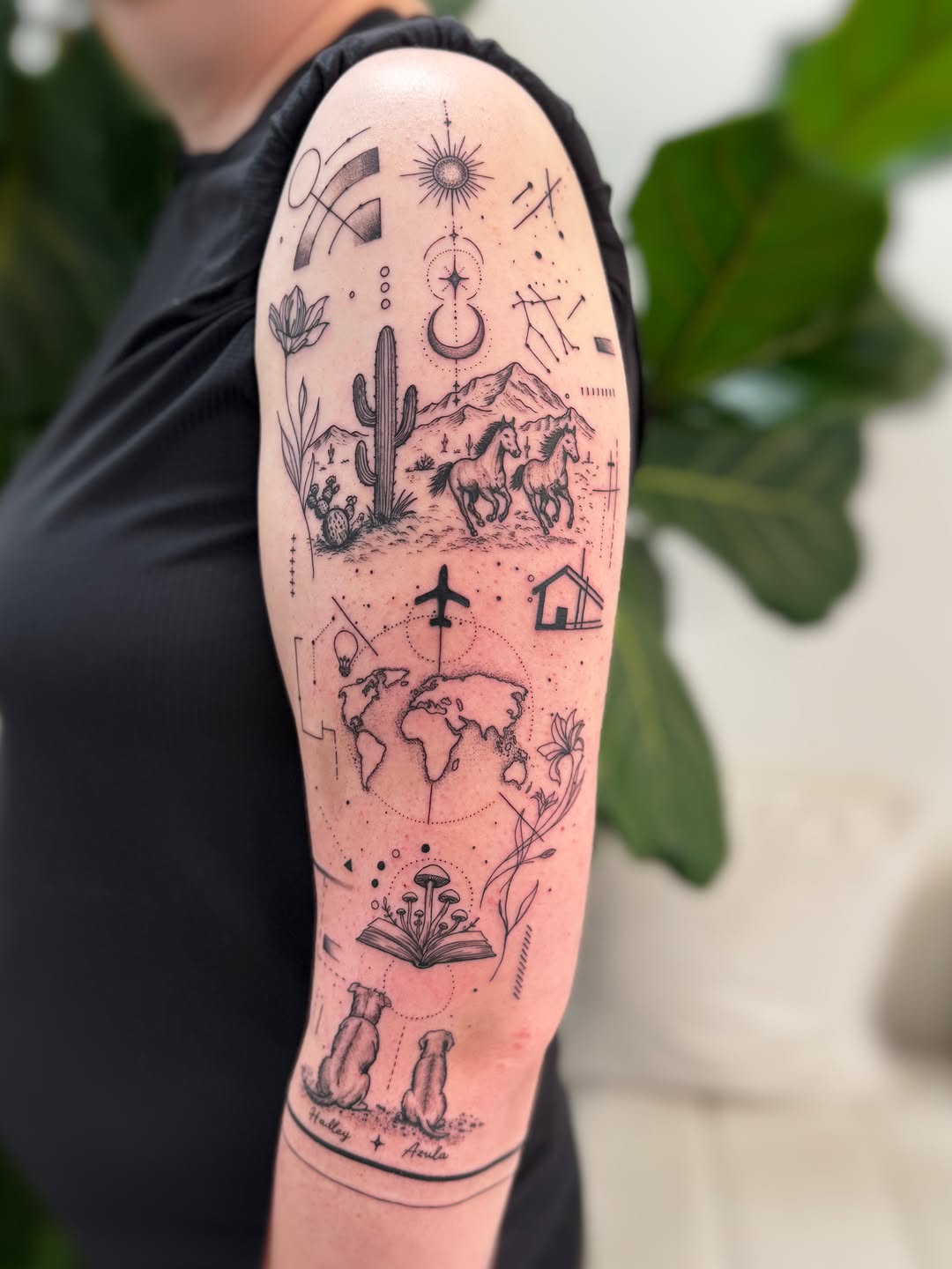 Tattoo by @jadyntattooer — fine_line, dotwork