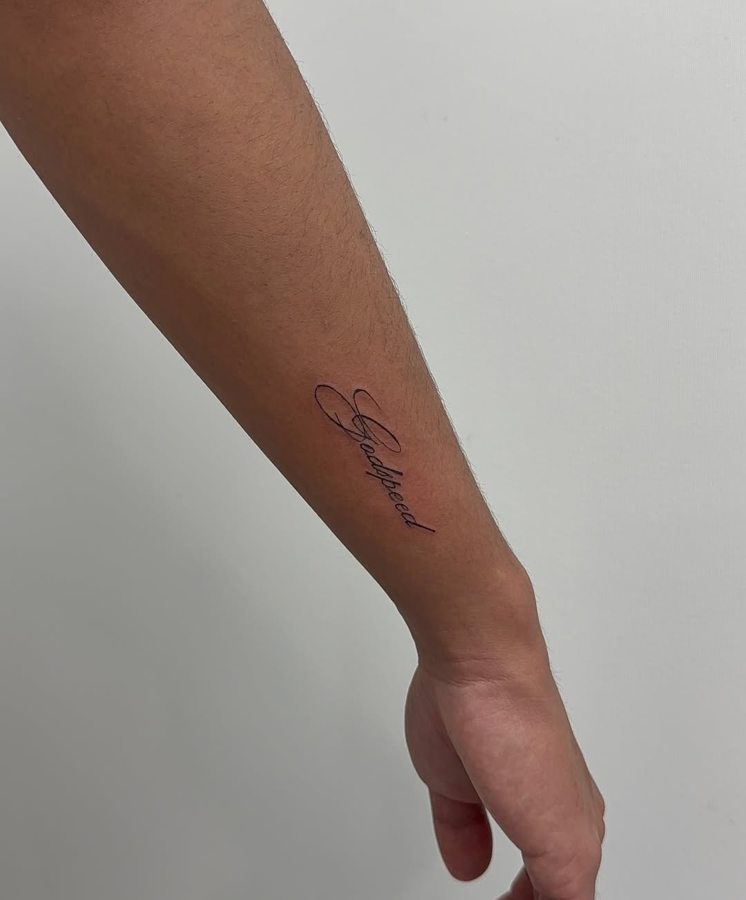 Tattoo by @enhancelevate — lettering_script, fine_line