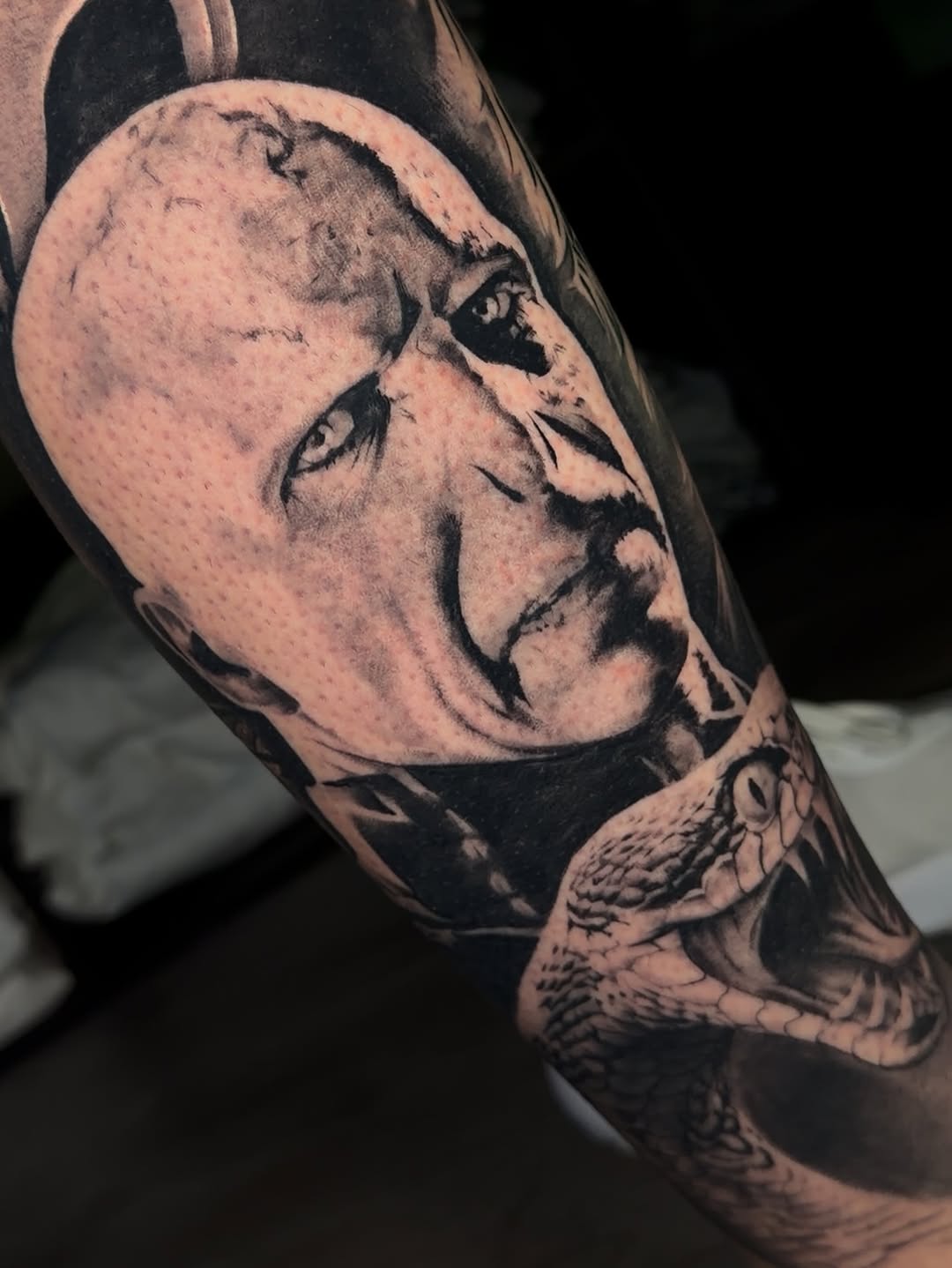 Tattoo by @arvay_tattoos — realism, black_and_grey