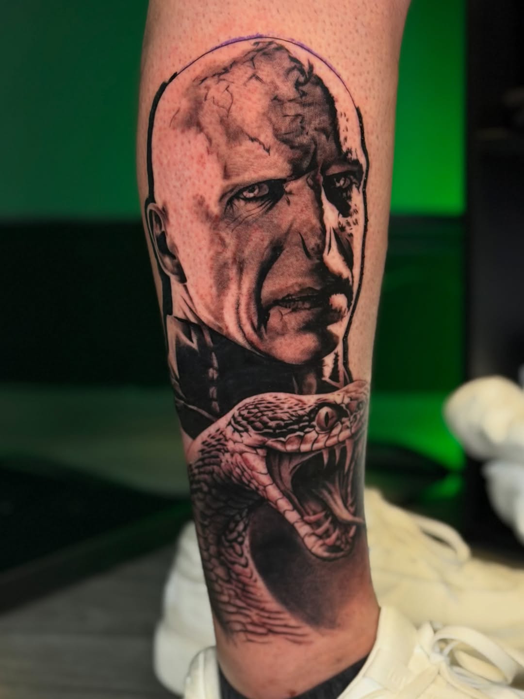 Tattoo by @arvay_tattoos — realism, black_and_grey