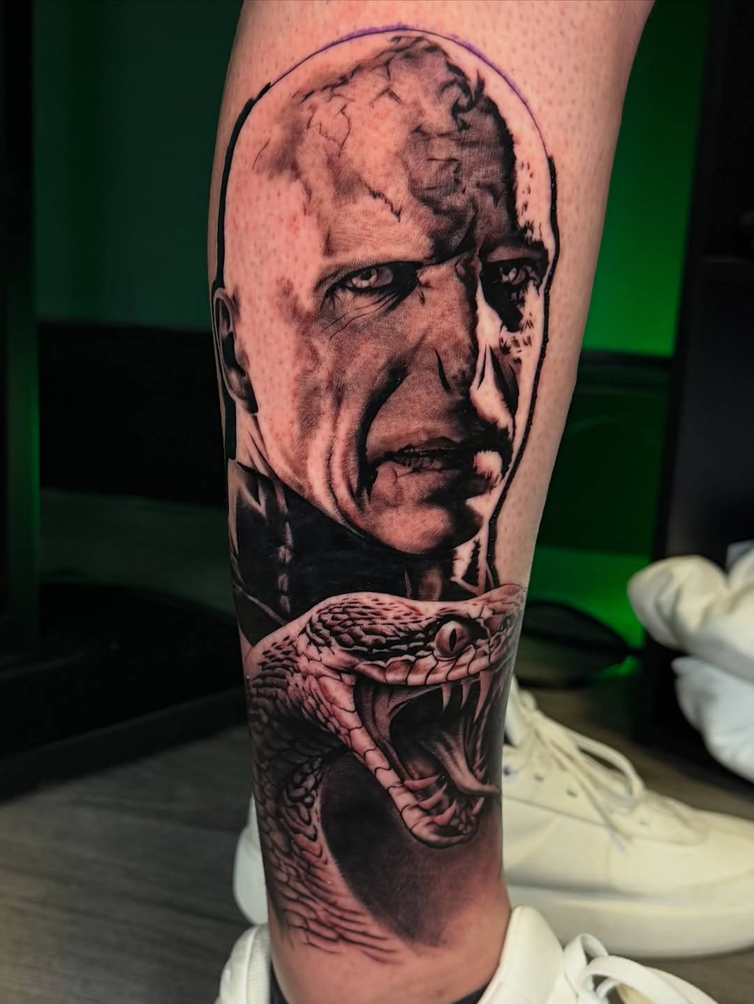 Tattoo by @arvay_tattoos — realism, black_and_grey