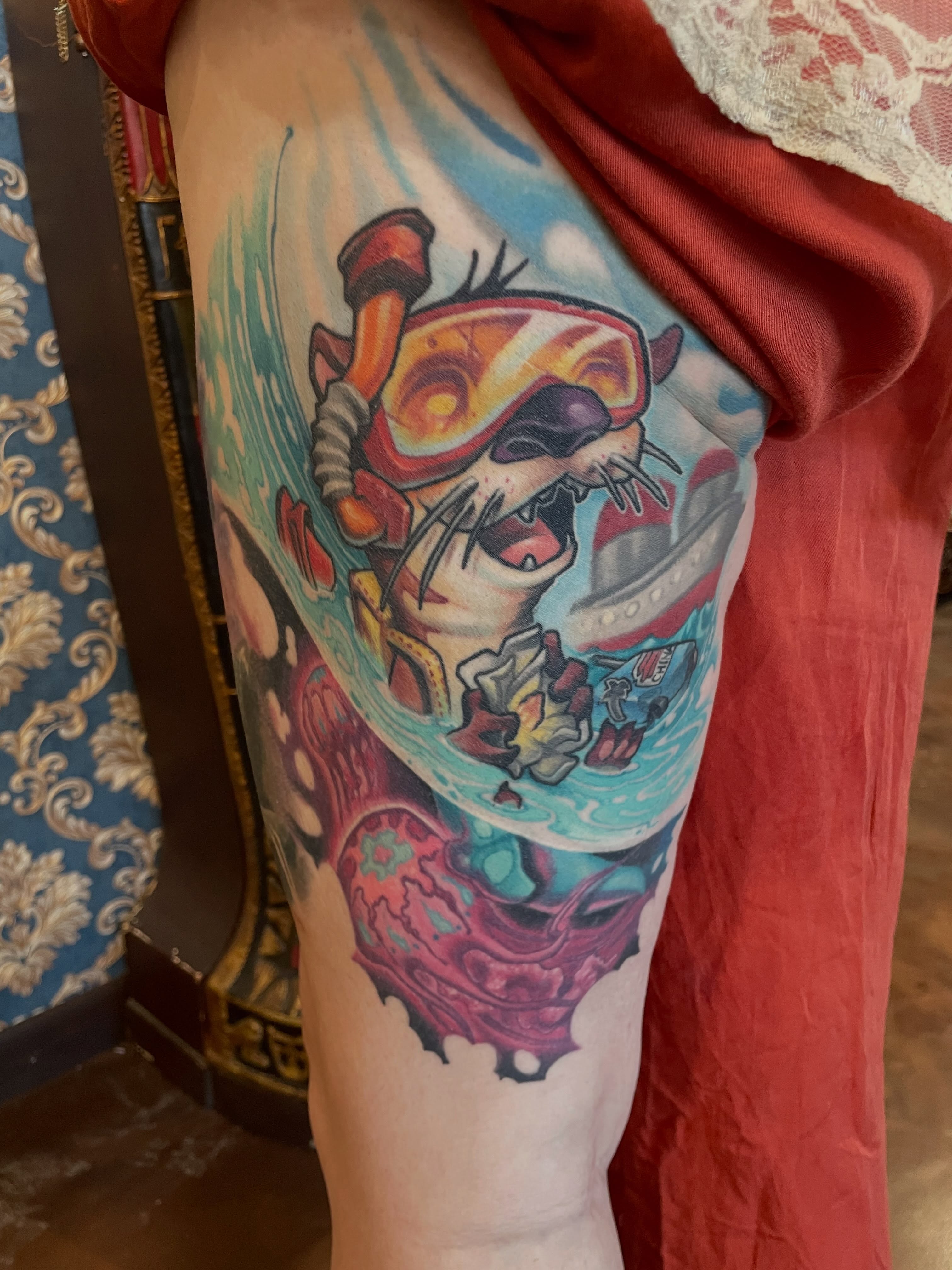 Tattoo by @tatgunjoe — new_school, illustrative