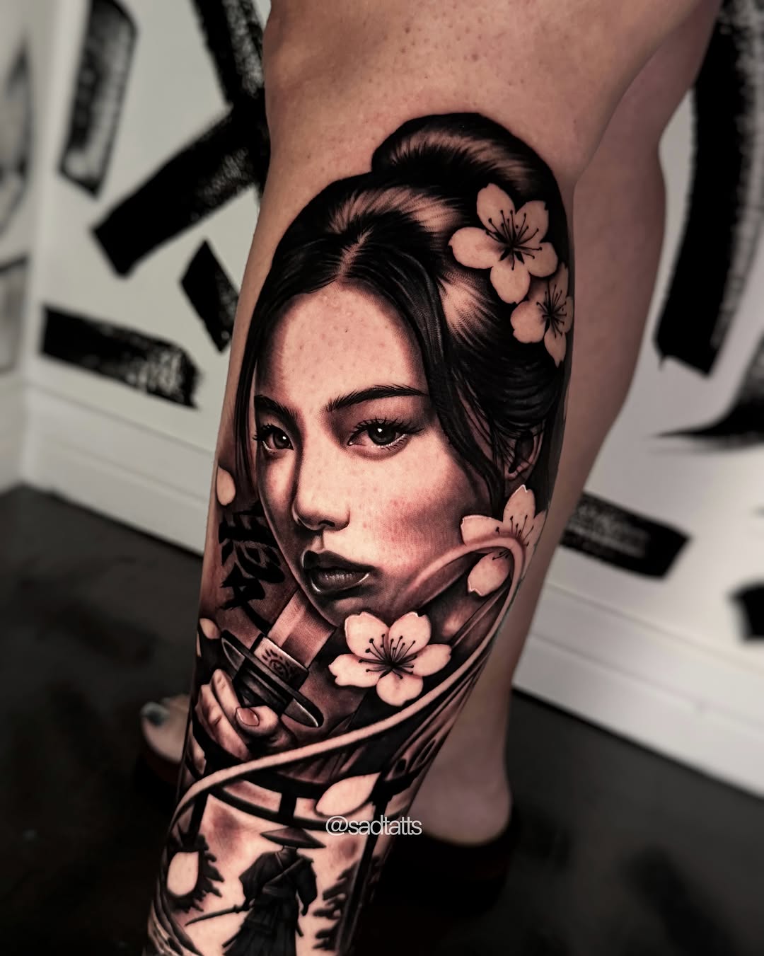 Tattoo by @sadtatts — realism, japanese_irezumi