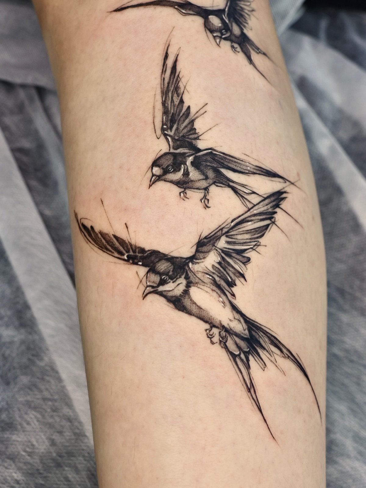 Tattoo by @neonghae — black_and_grey