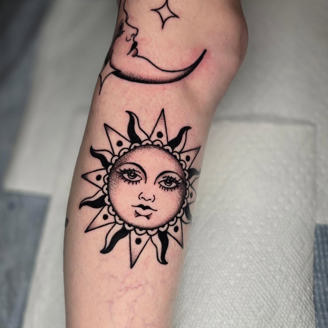 Tattoo by @adisontattoos โ american_traditional, dotwork