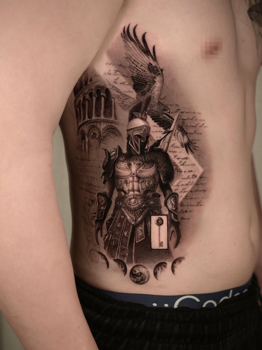 Tattoo by @dopamine_real โ realism, black_and_grey