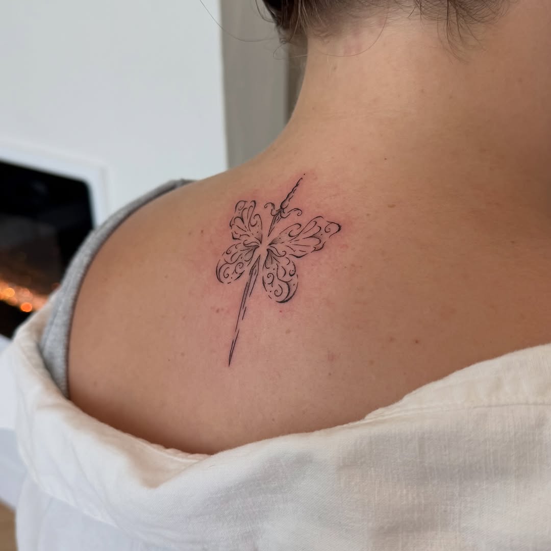 Tattoo by @bearangeltattoo — fine_line, ornamental