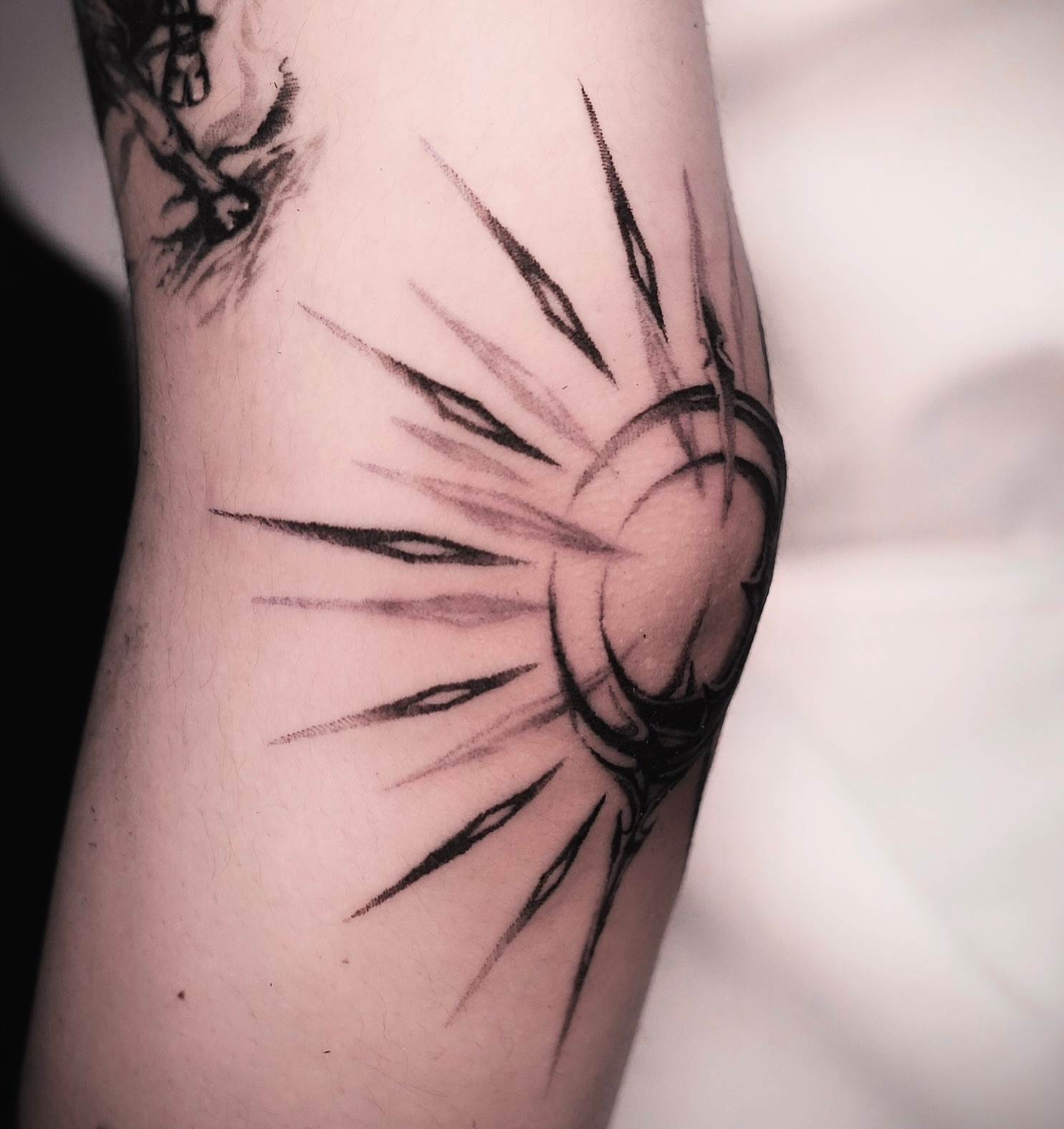 Tattoo by @dowoo_tattoo — black_and_grey