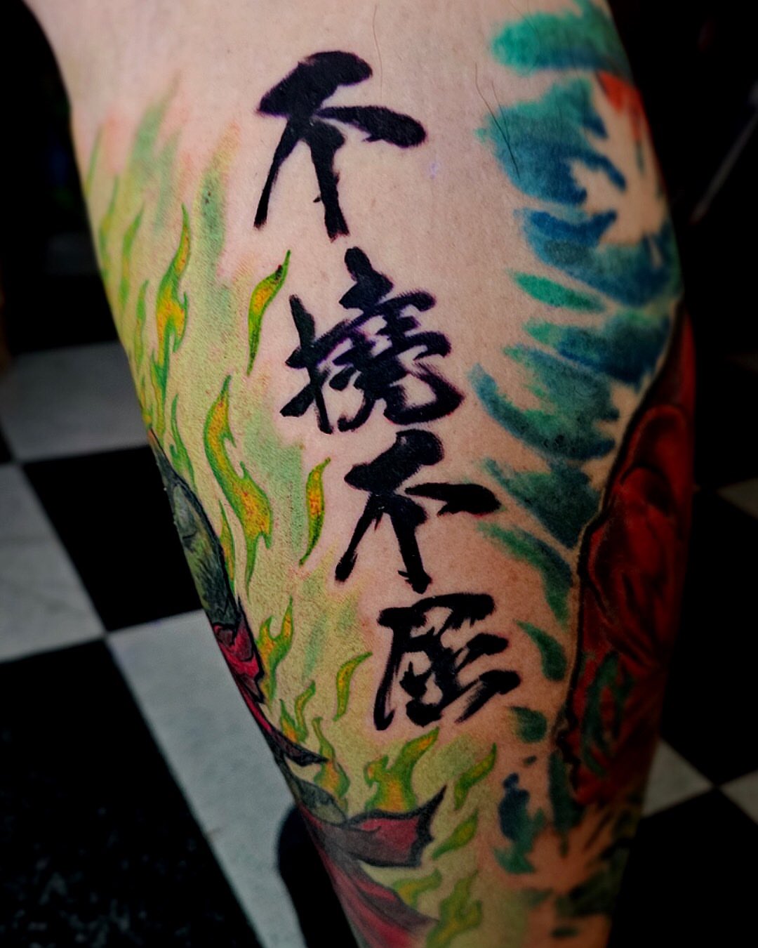 Tattoo by @whatthehecker88 — dotwork, watercolor