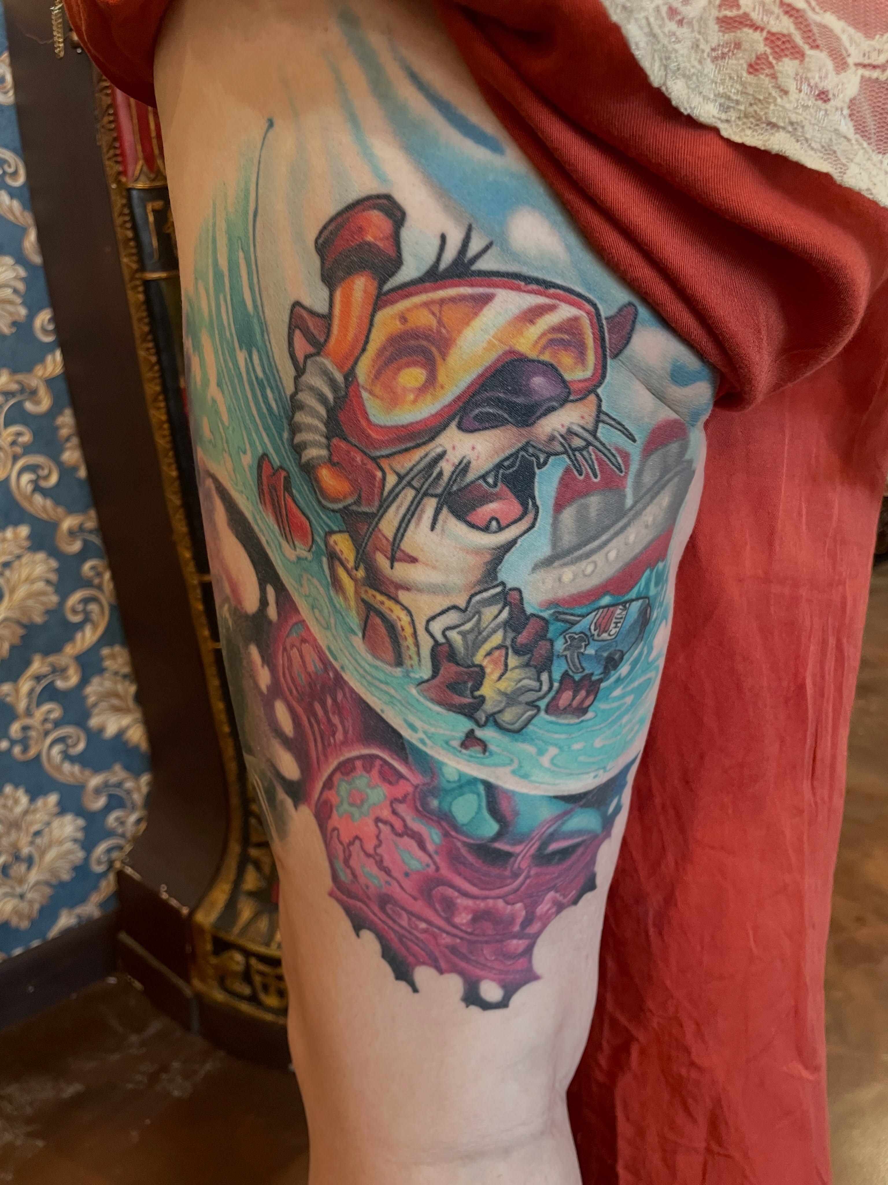 Tattoo by @tatgunjoe — new_school, illustrative