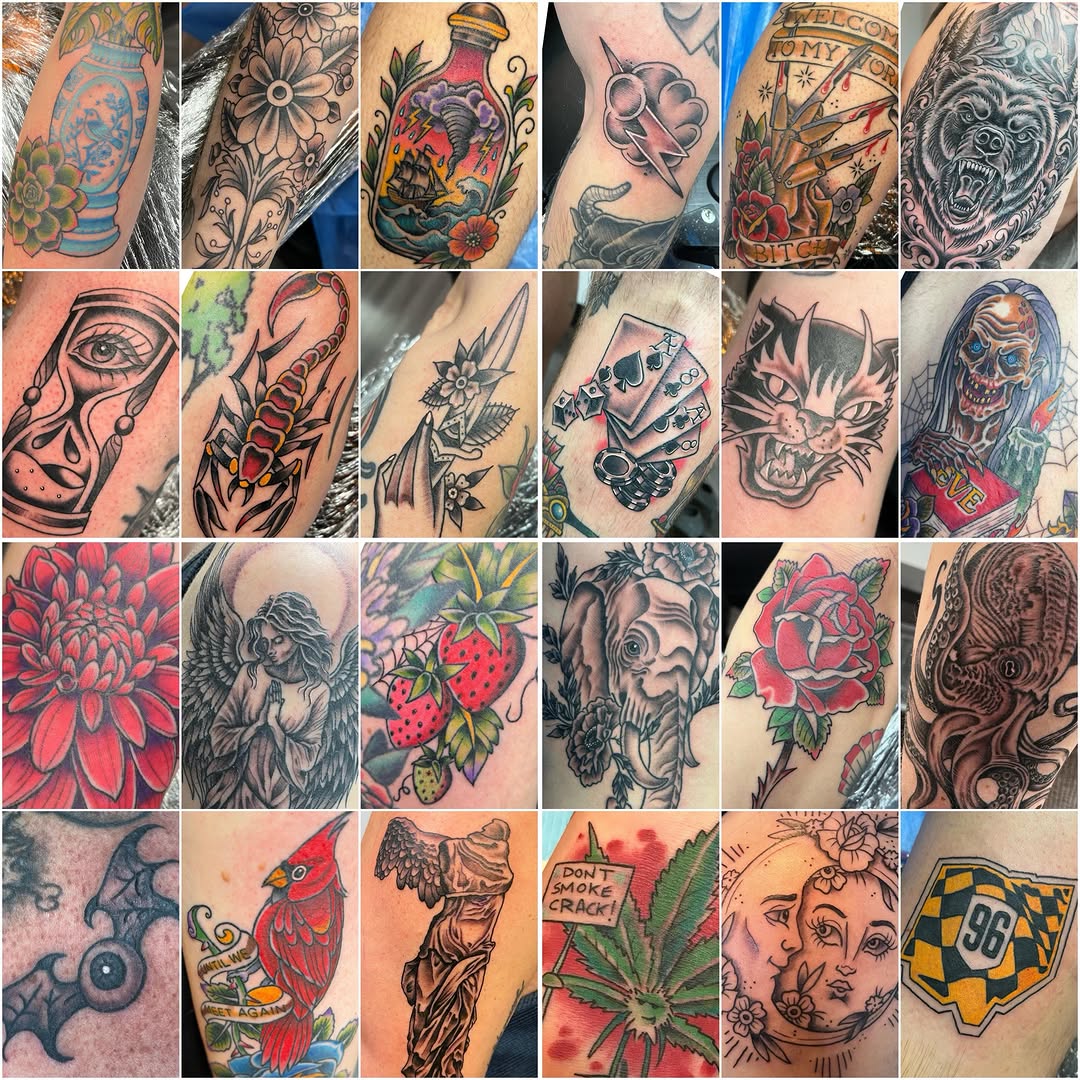 Tattoo by @benriffetattoos — american_traditional, dotwork