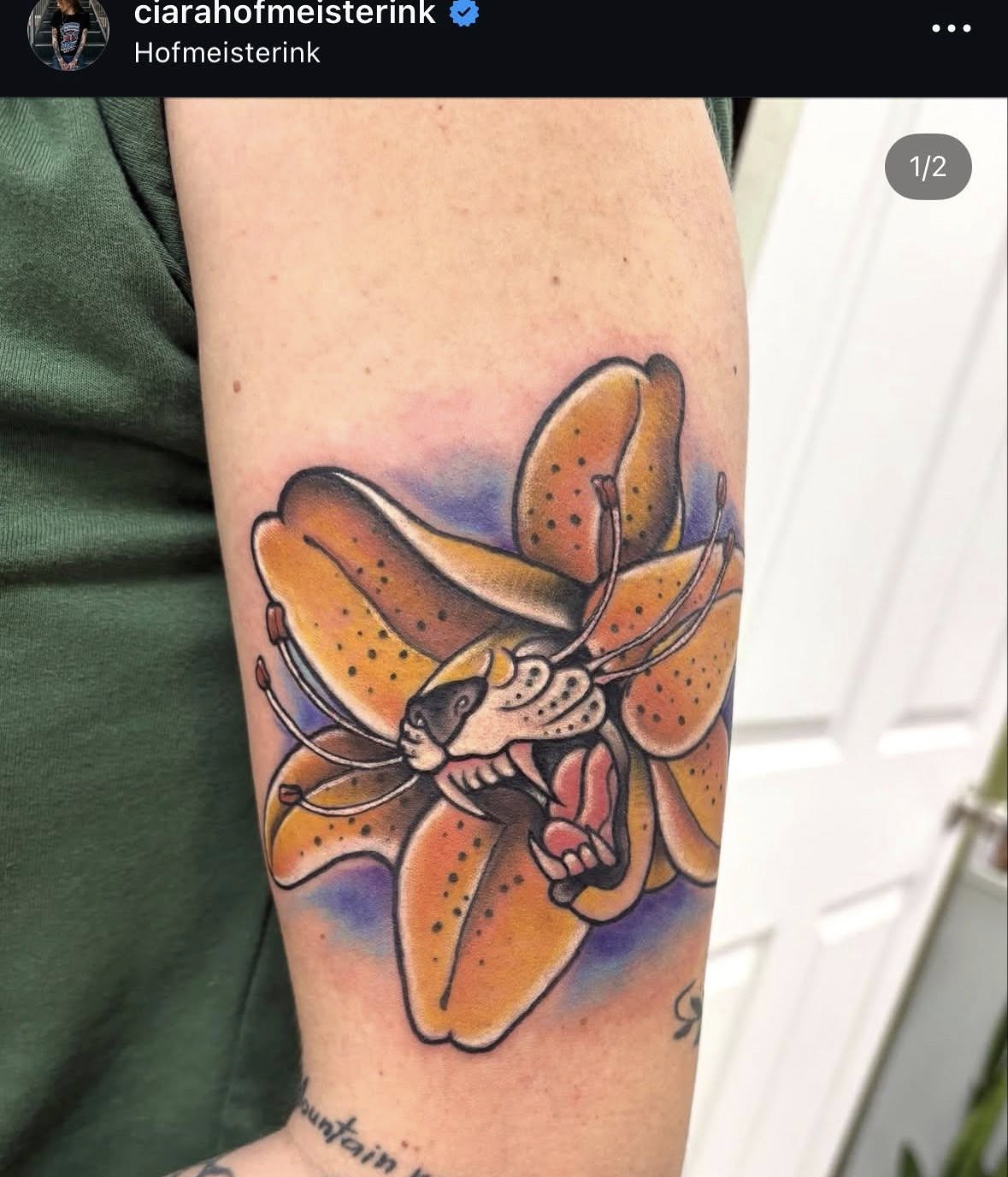 Tattoo by @ciarahofmeisterink — realism