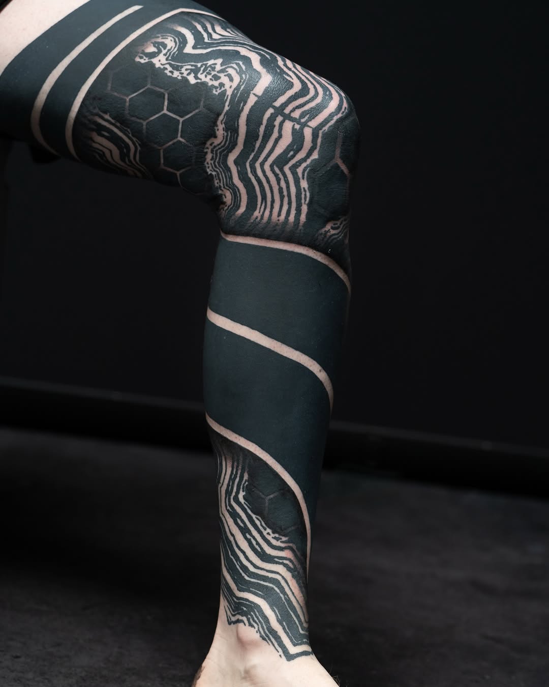 Tattoo by @katiemizuno — blackwork, geometric