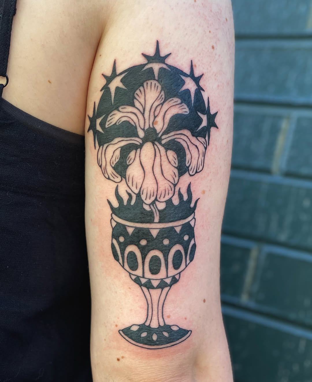 Tattoo by @lemonboyinks — blackwork